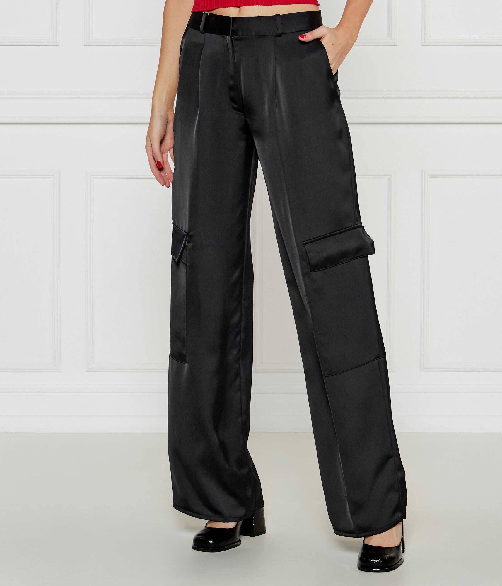 HUGO De satin pantaloni Hanira-1 | Loose fit