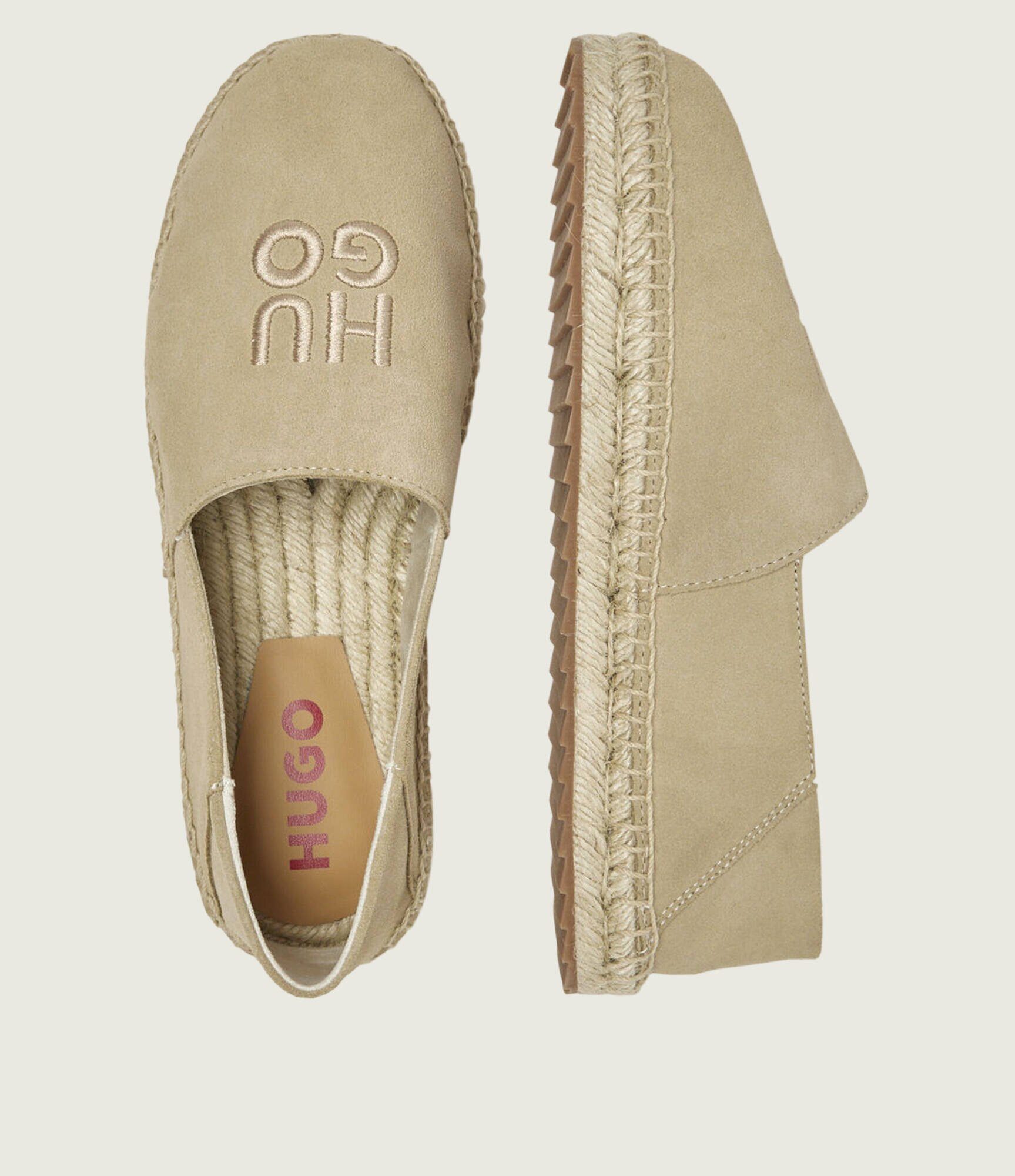 HUGO Espadrile Sannes_slon_sd | piele întoarsă