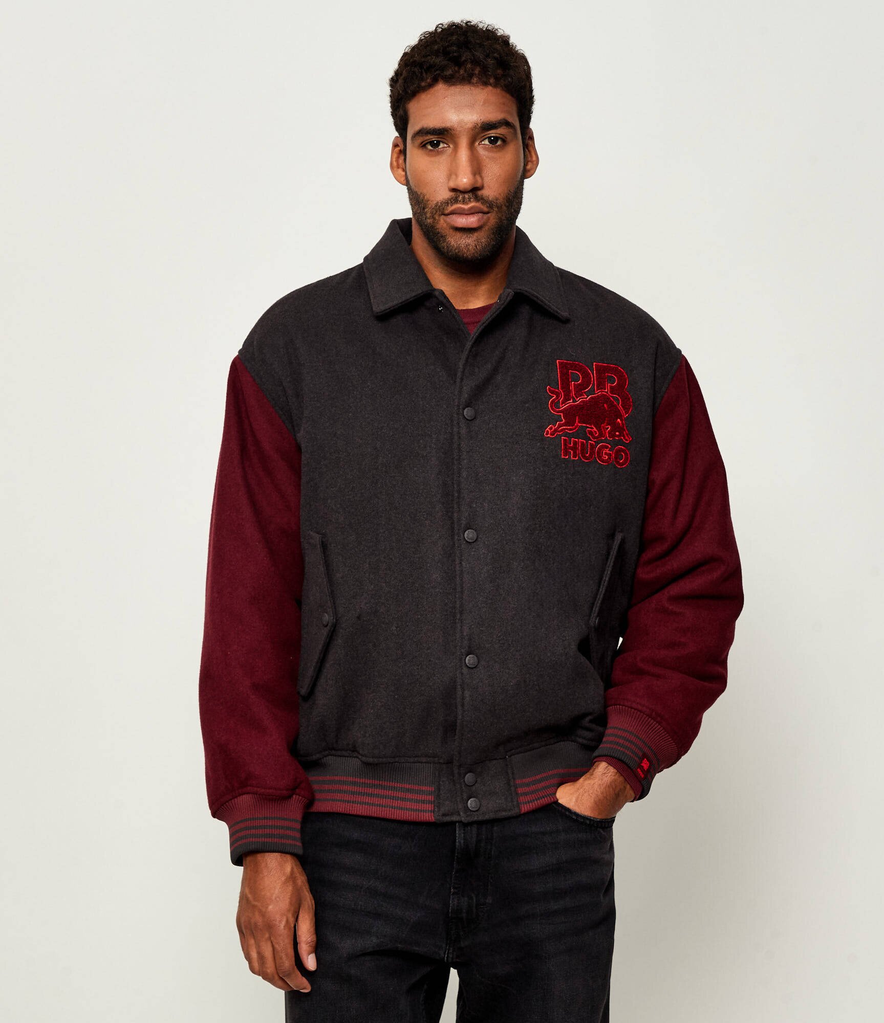 HUGO Geacă Blaine | x Racing Bulls | regular fit cu adaos de lână