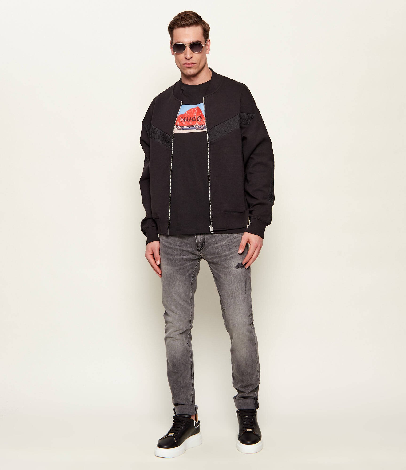 HUGO Geacă bomber Dromzip | Loose fit