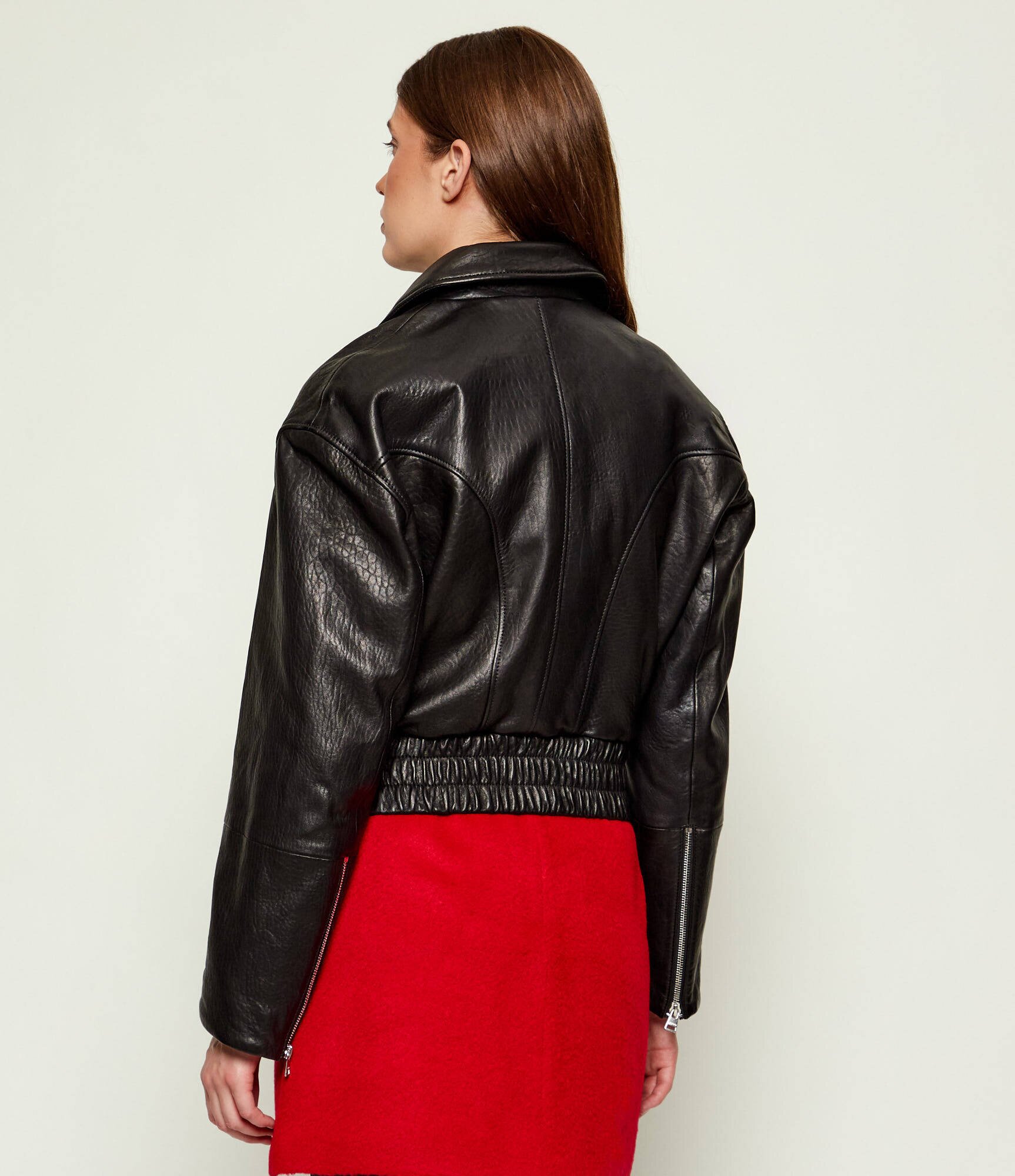 HUGO Geacă de piele bomber Limaos | regular fit