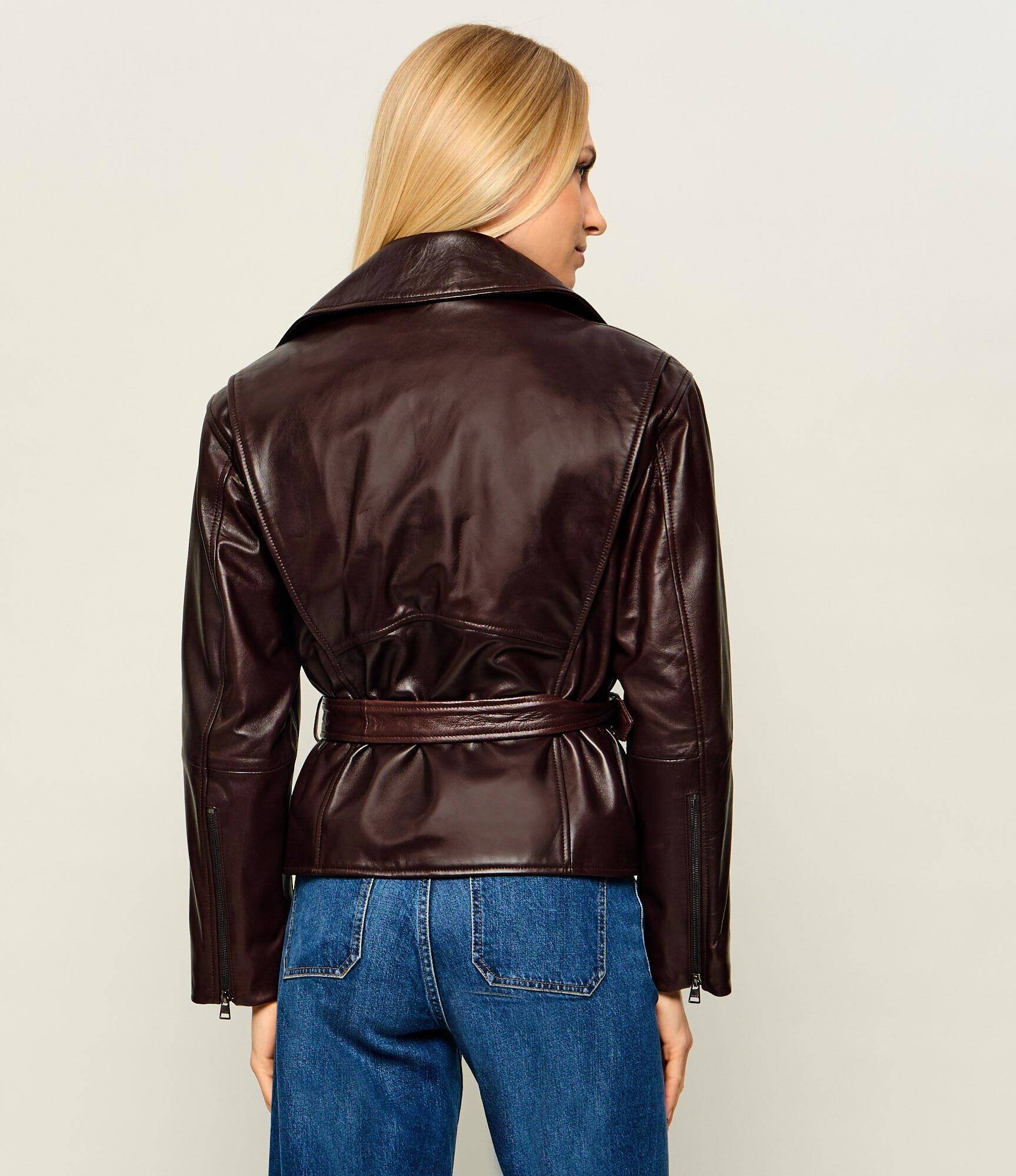 HUGO Geacă de piele Laurila | Oversize fit