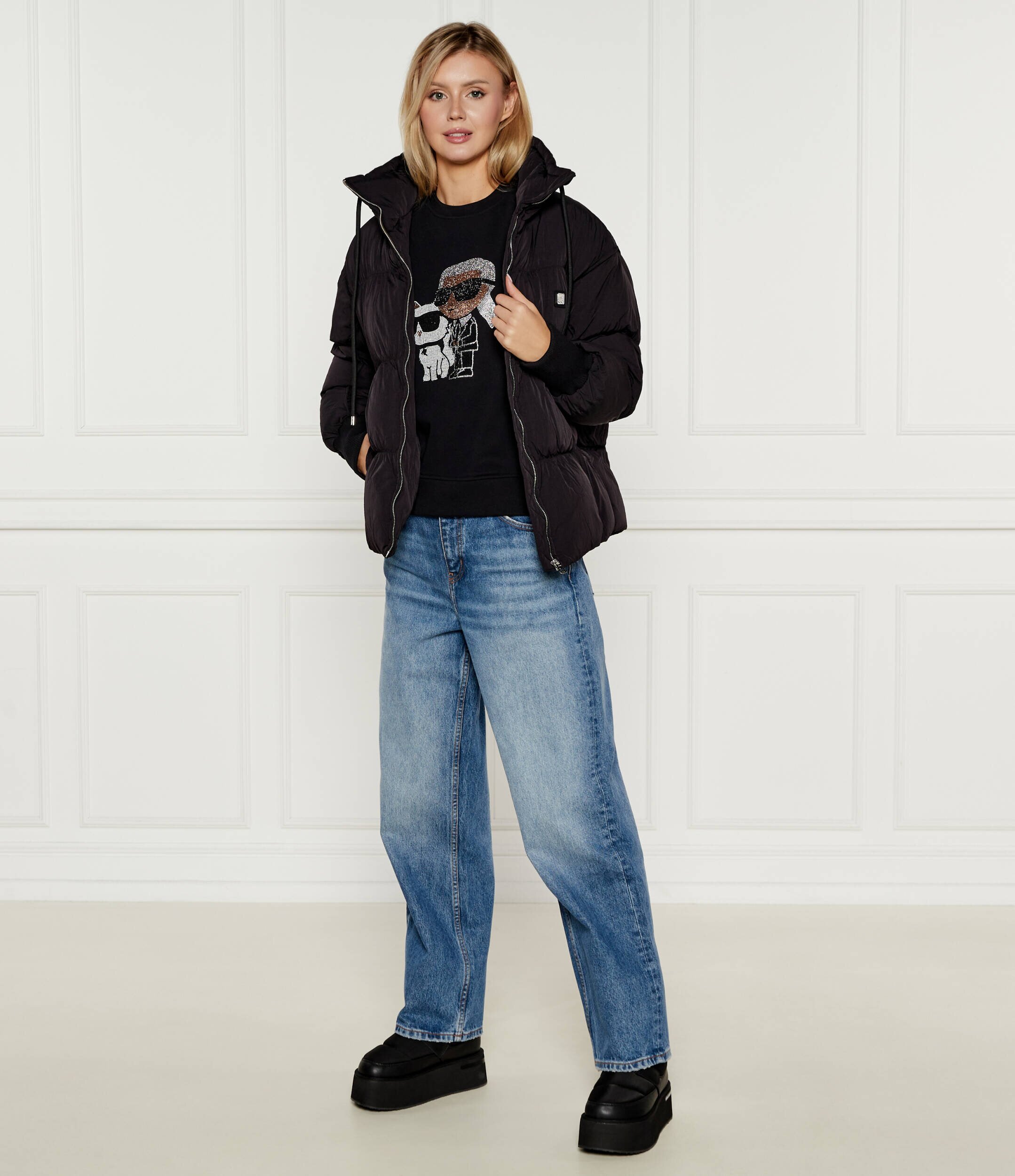 HUGO Geacă Fatina-1 | Oversize fit
