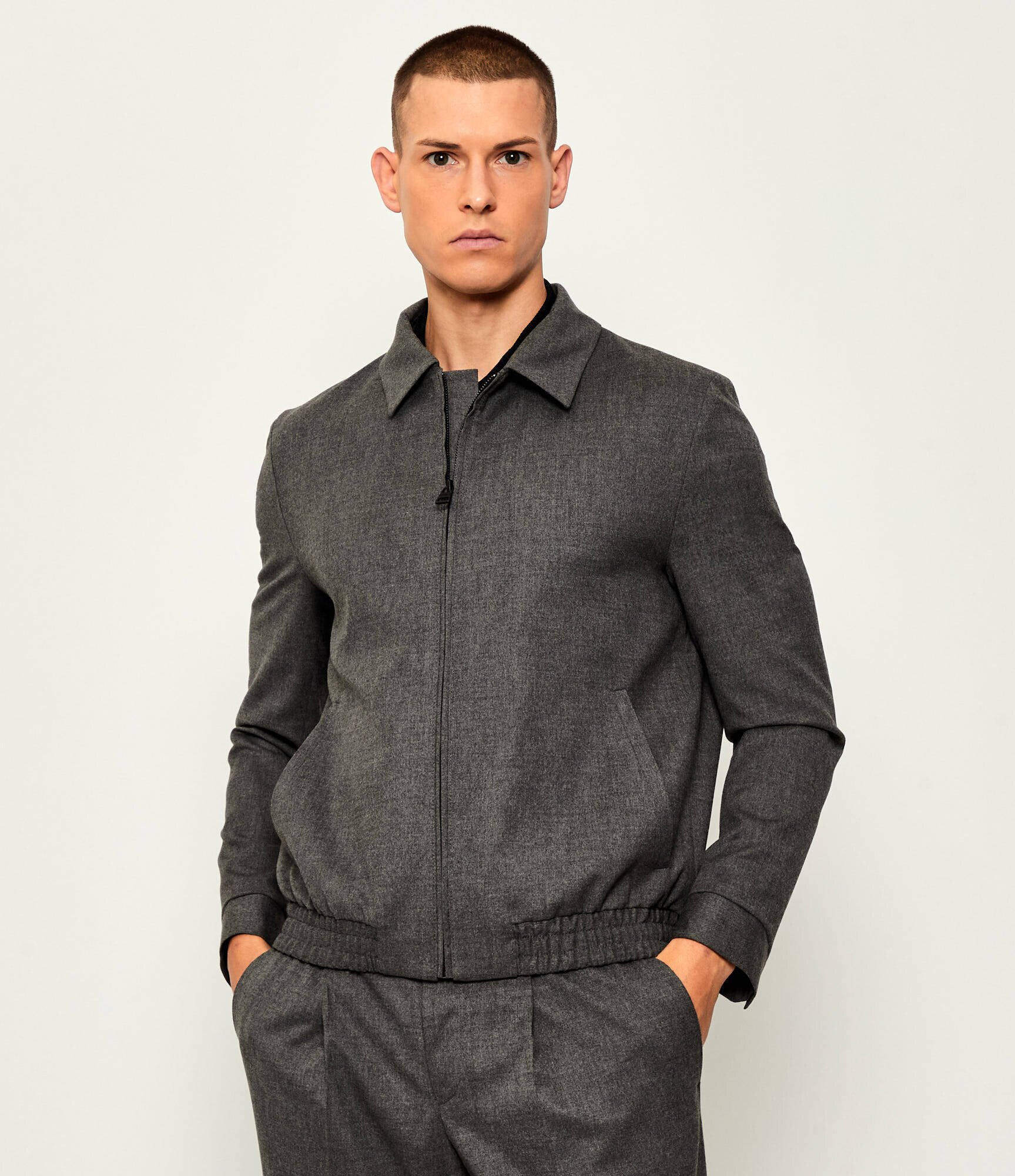 HUGO Geacă Hellys241F1X | Modern fit cu adaos de lână
