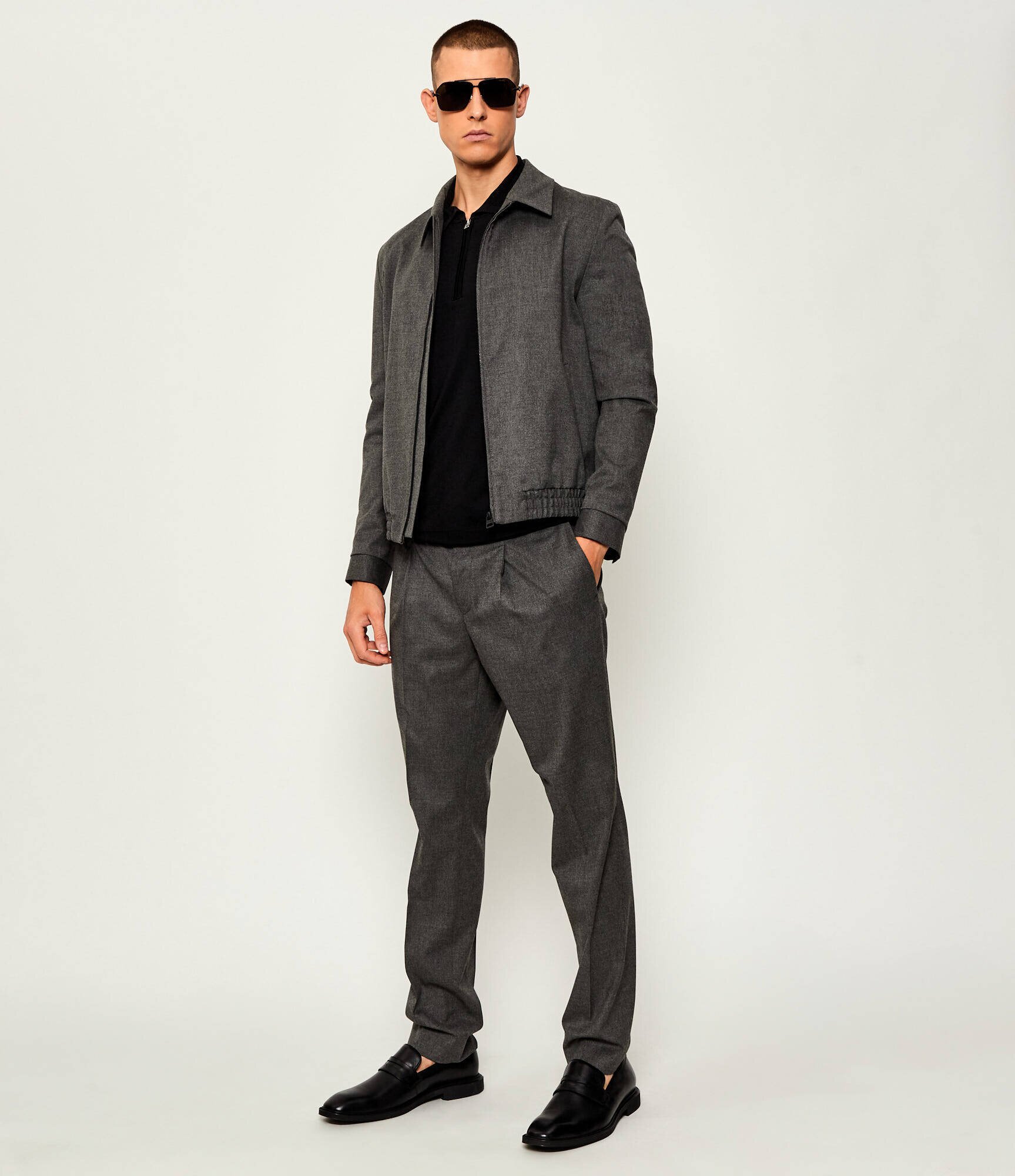HUGO Geacă Hellys241F1X | Modern fit cu adaos de lână