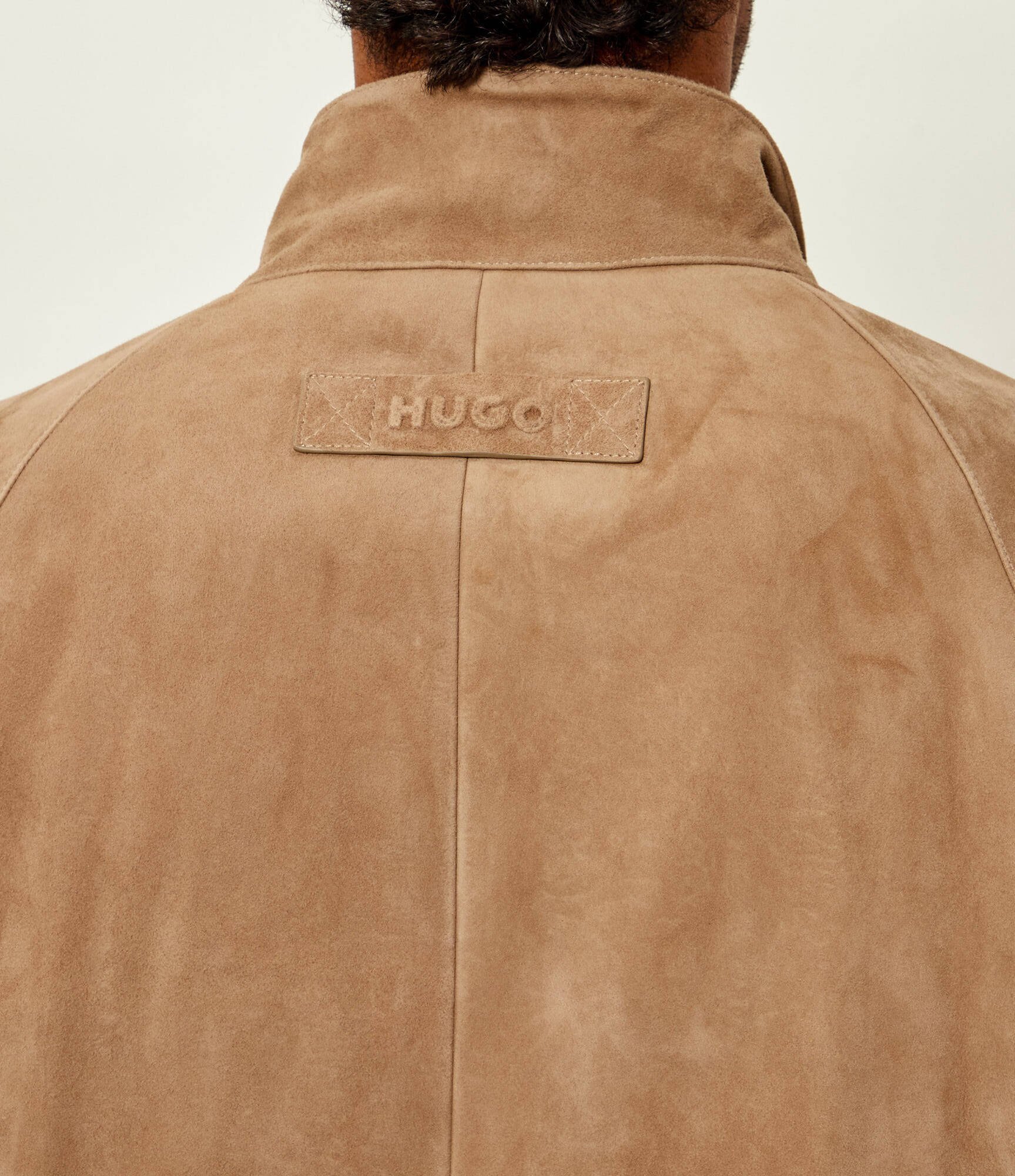 HUGO Geacă Loridge | regular fit | piele întoarsă
