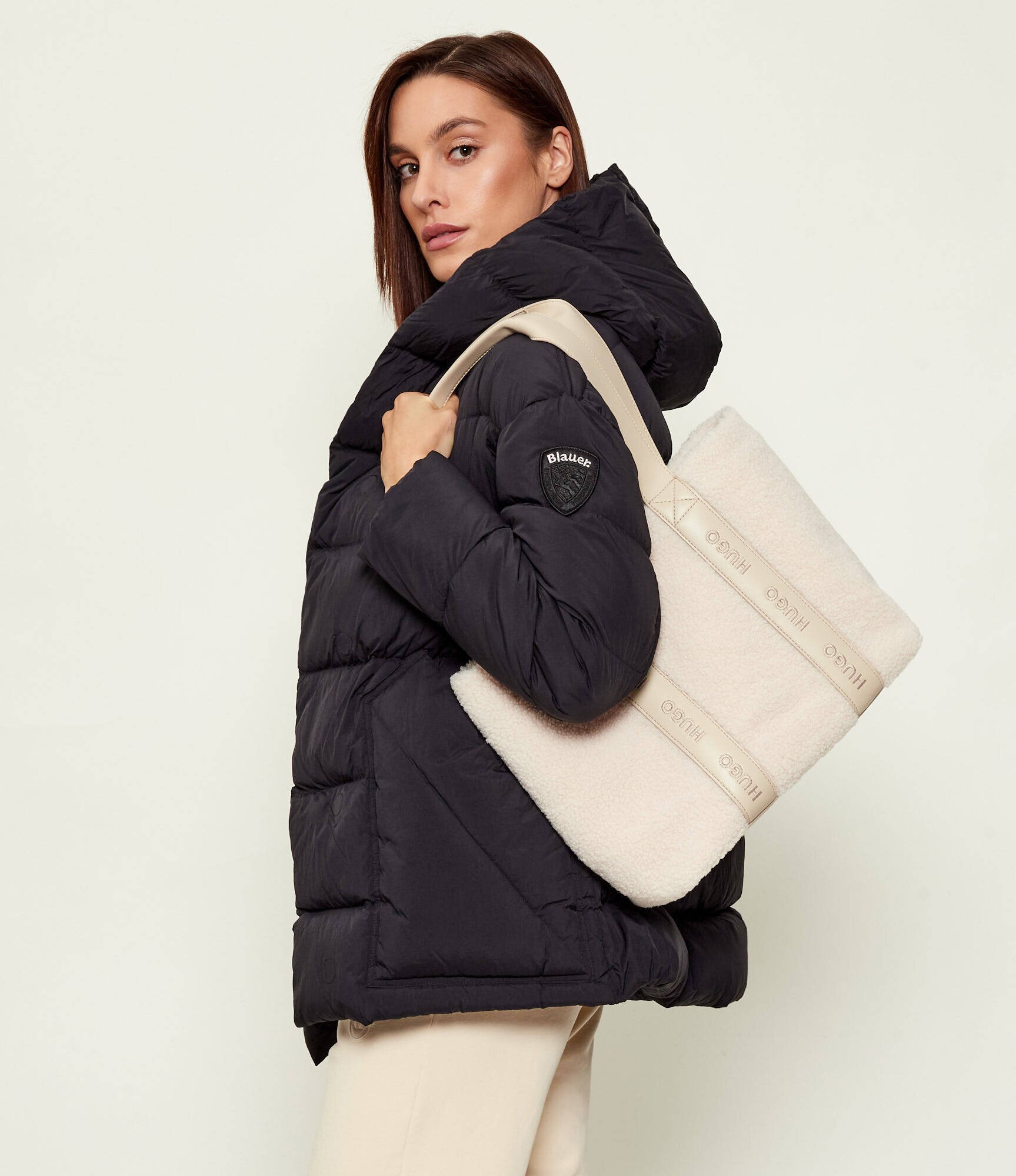 HUGO Geantă shopper Becky SH | shearling