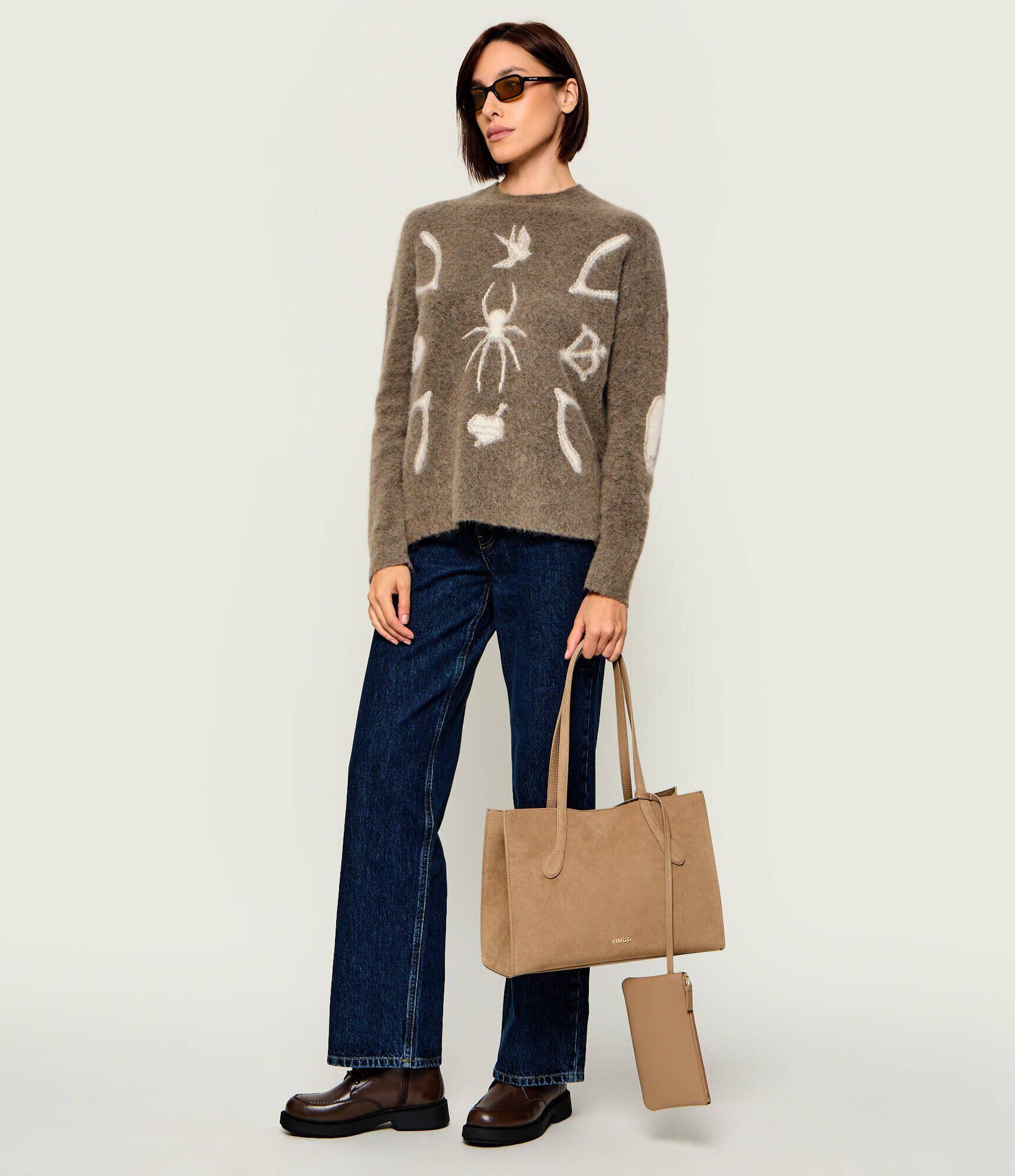 HUGO Geantă shopper + borsetă Cymbeline S_SM