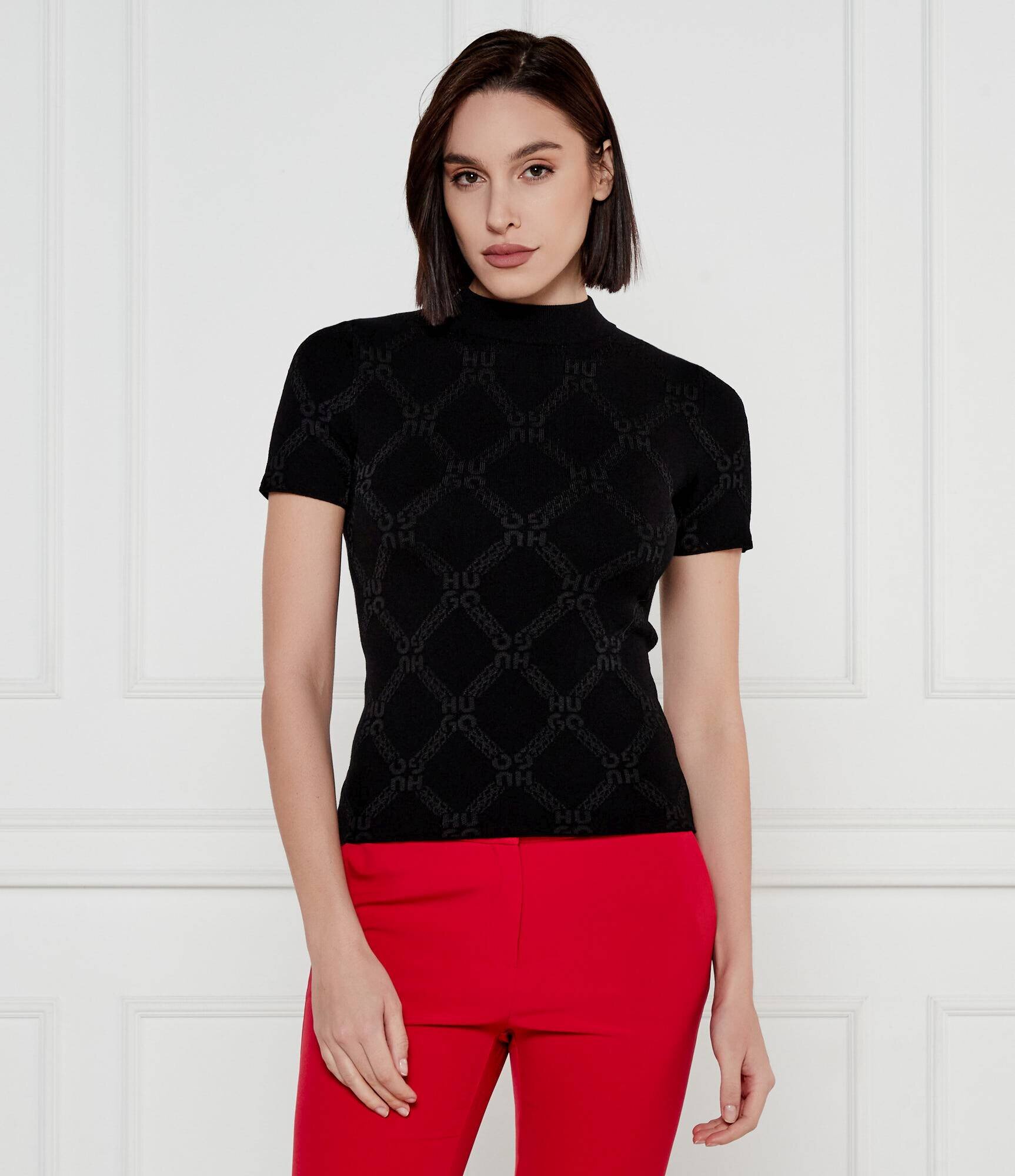 HUGO Guler înalt Siskede | Slim Fit