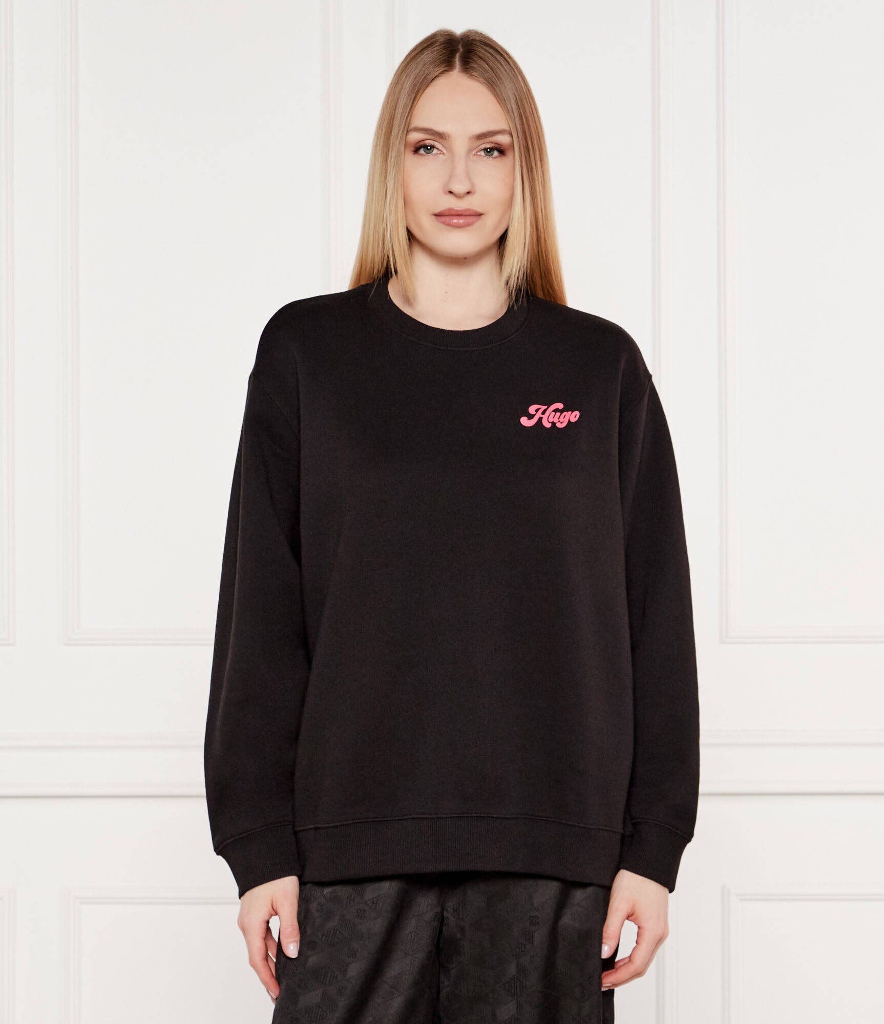HUGO Hanorac Classic Crew_4 | Loose fit frotir