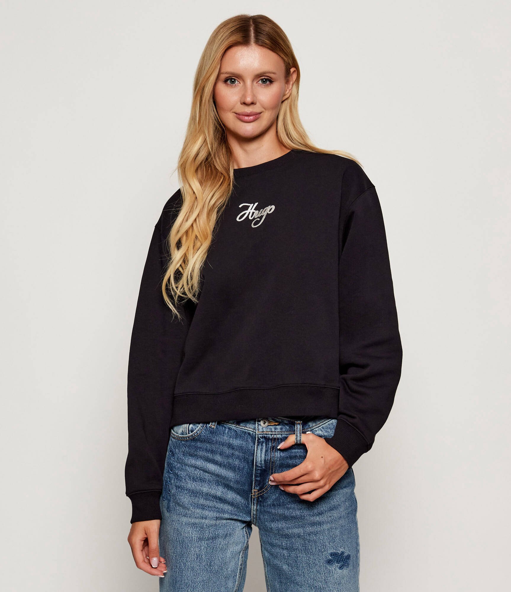 HUGO Hanorac Deroxina_6 | Oversize fit frotir