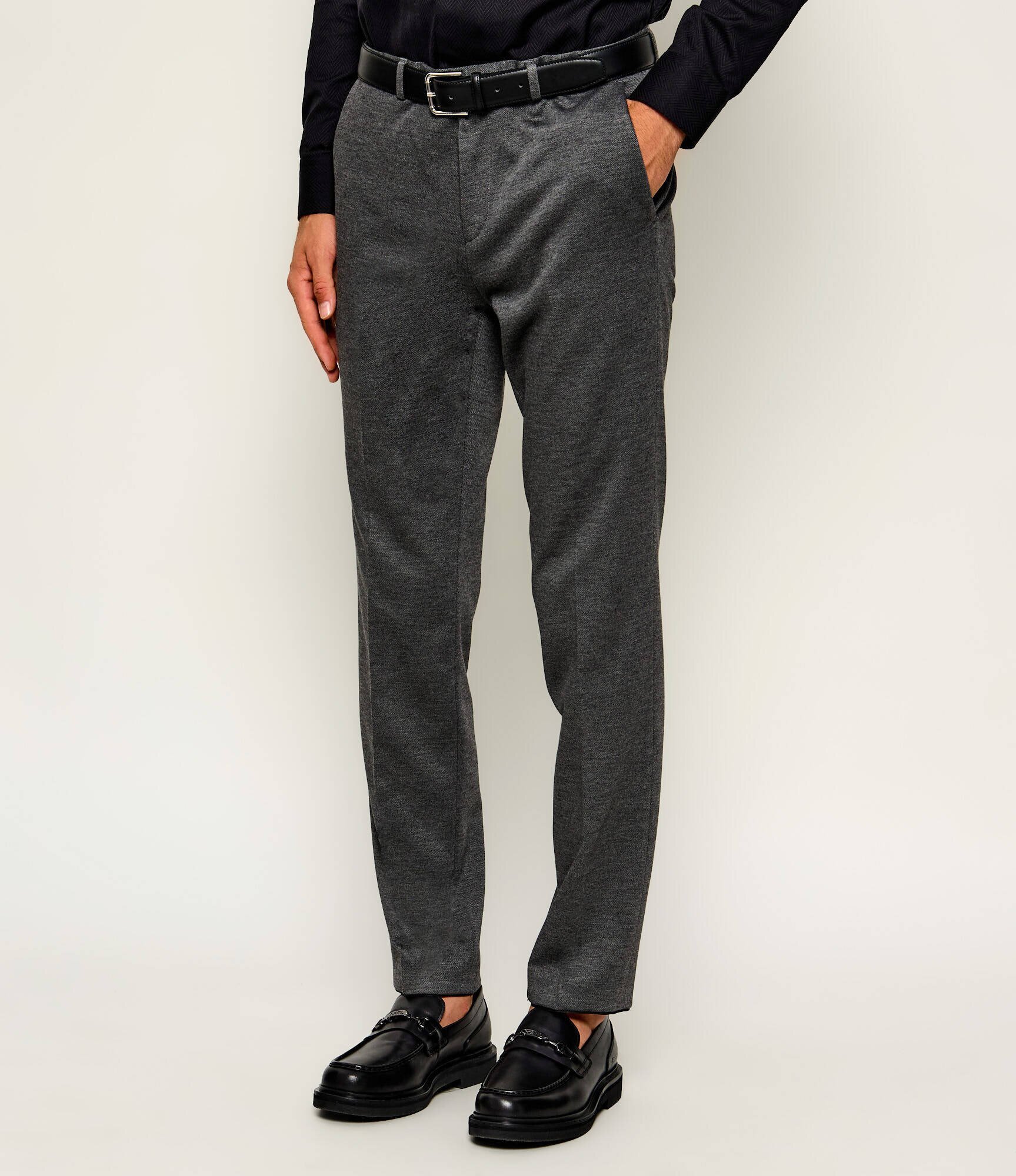 HUGO Pantaloni chino Hesten263X-H | Extra slim fit cu adaos de lână