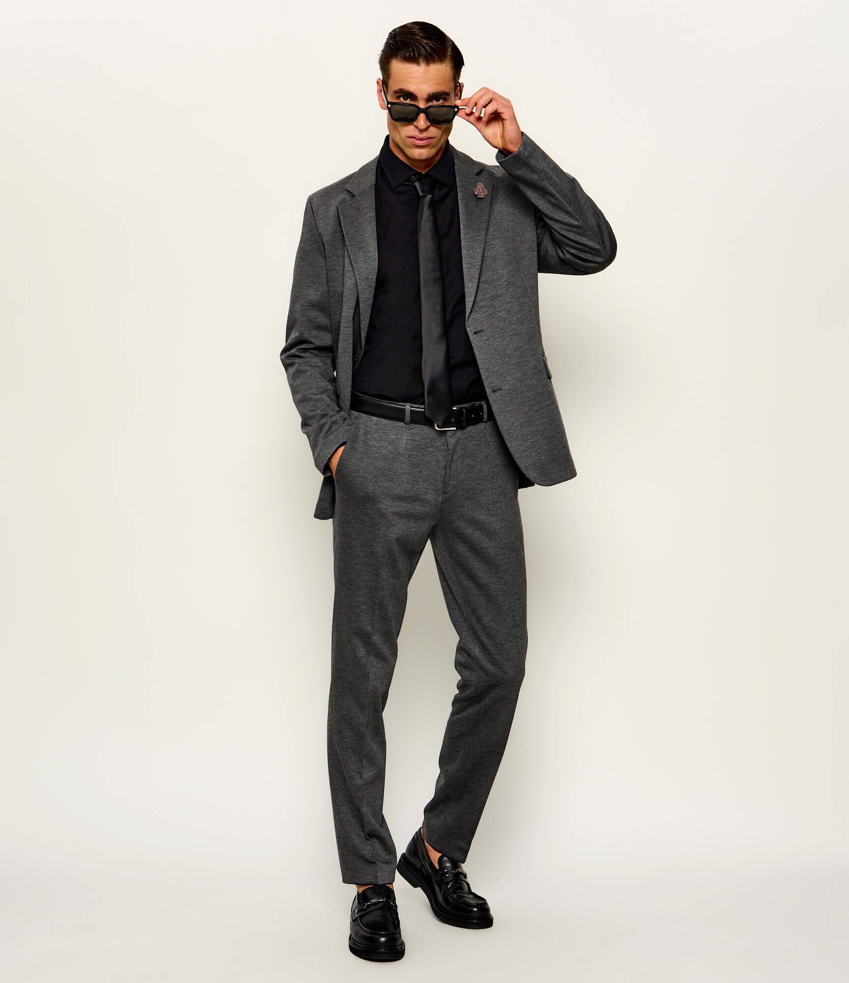 HUGO Pantaloni chino Hesten263X-H | Extra slim fit cu adaos de lână