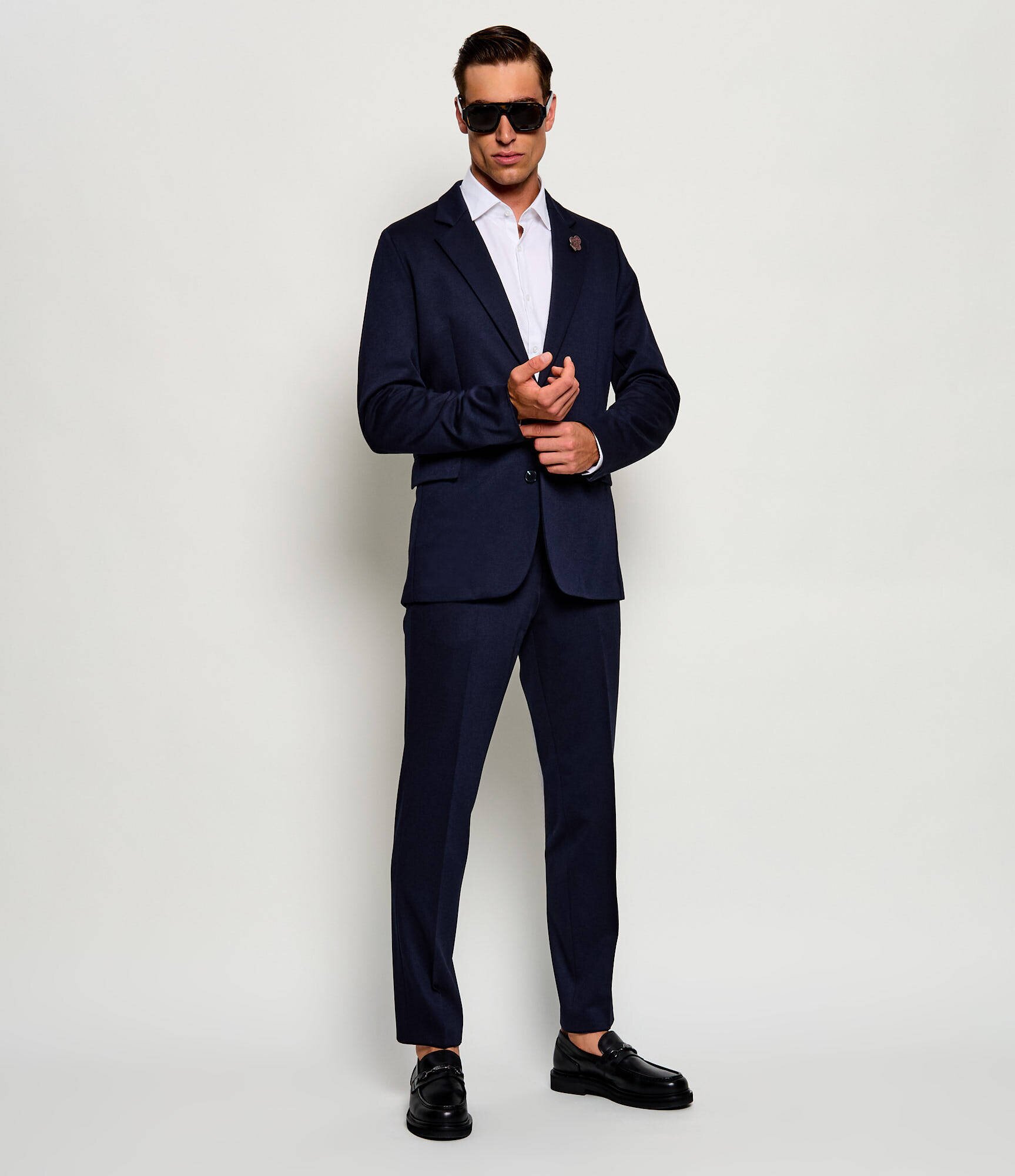 HUGO Pantaloni chino Hesten263X-H | Extra slim fit cu adaos de lână
