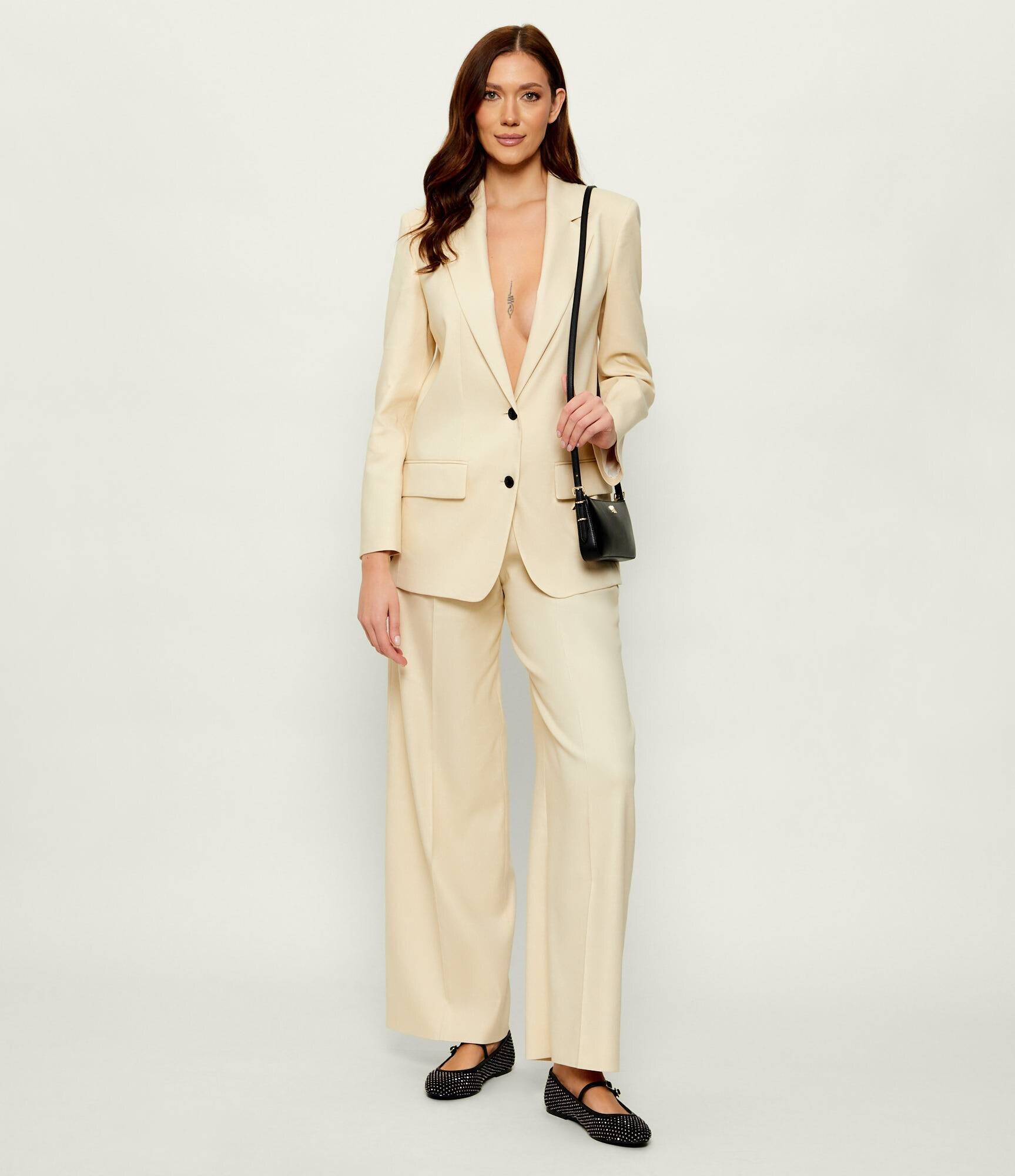 HUGO Pantaloni Halati | Relaxed fit | cu adaos de in
