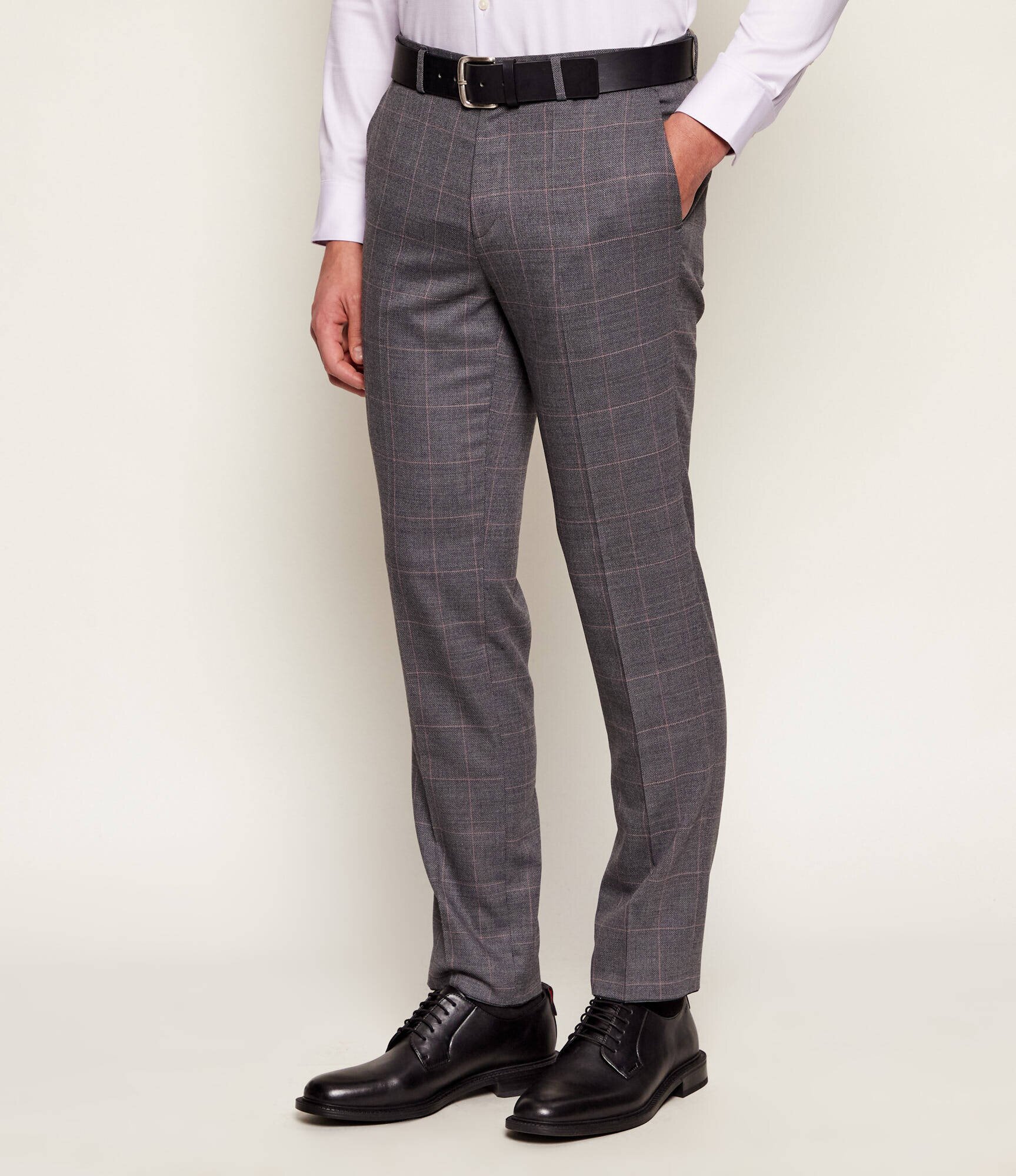 HUGO Pantaloni Hesten253X | Extra slim fit cu adaos de lână