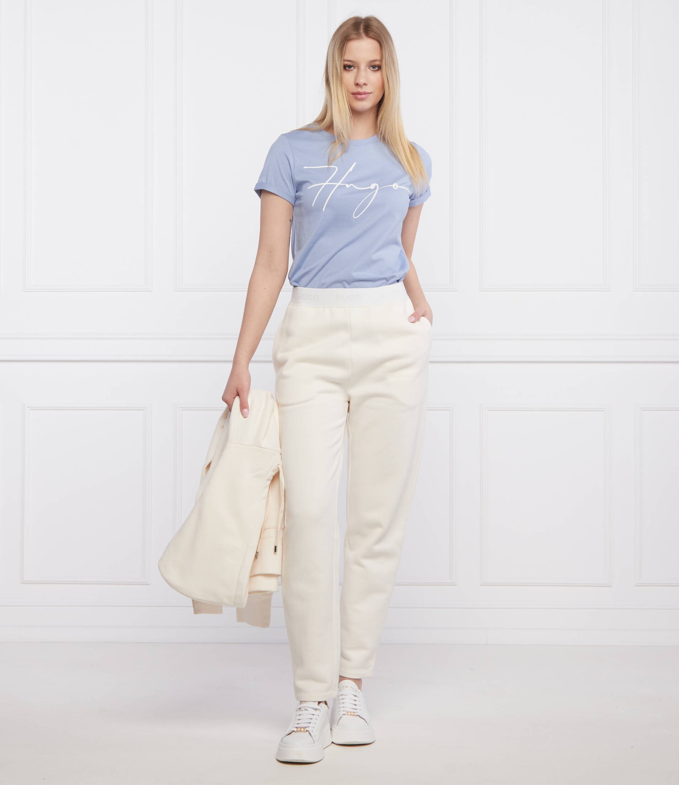 HUGO Pantaloni Nariane | Regular Fit