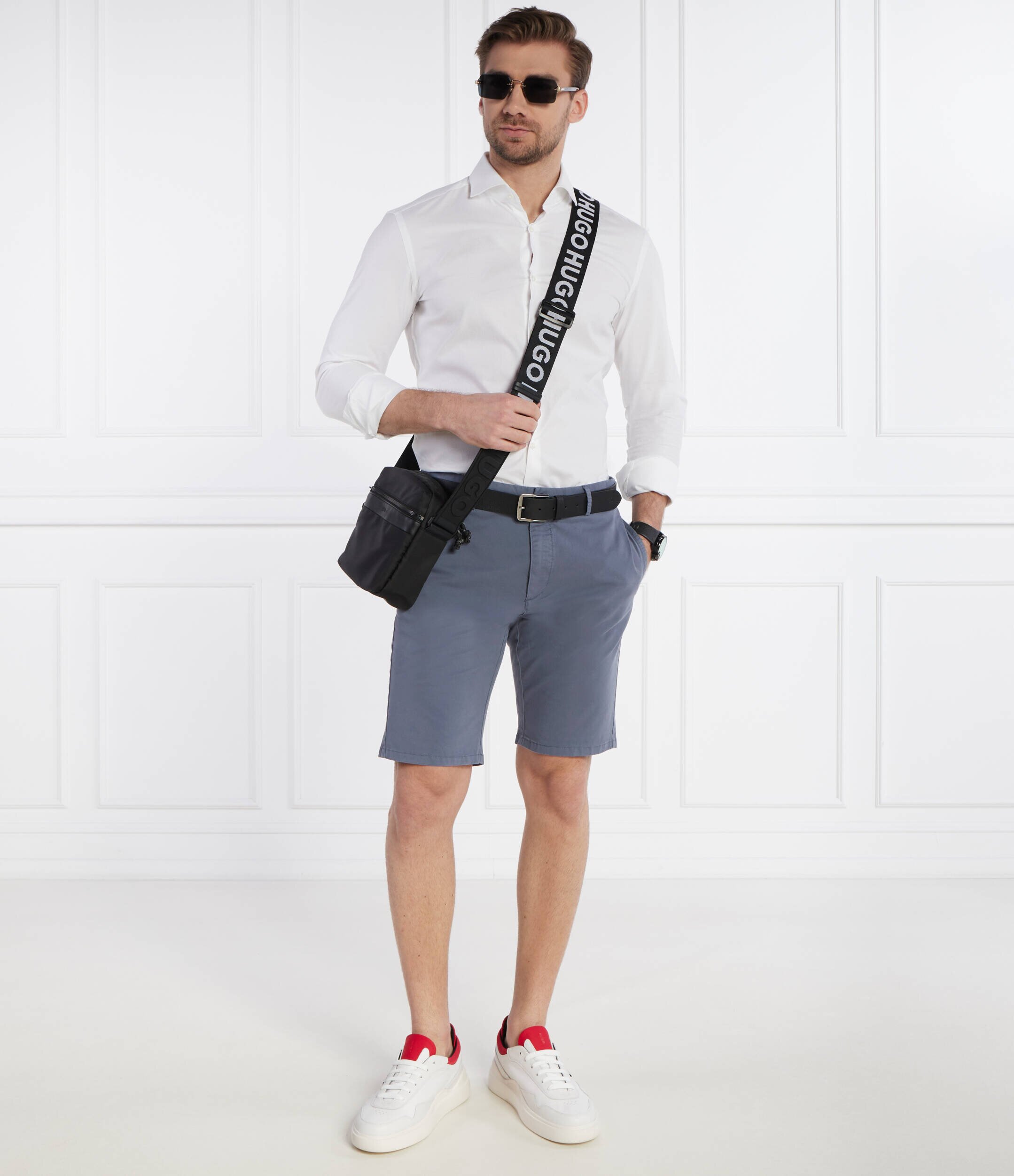 HUGO Pantaloni scurți chino David222SD | Slim Fit