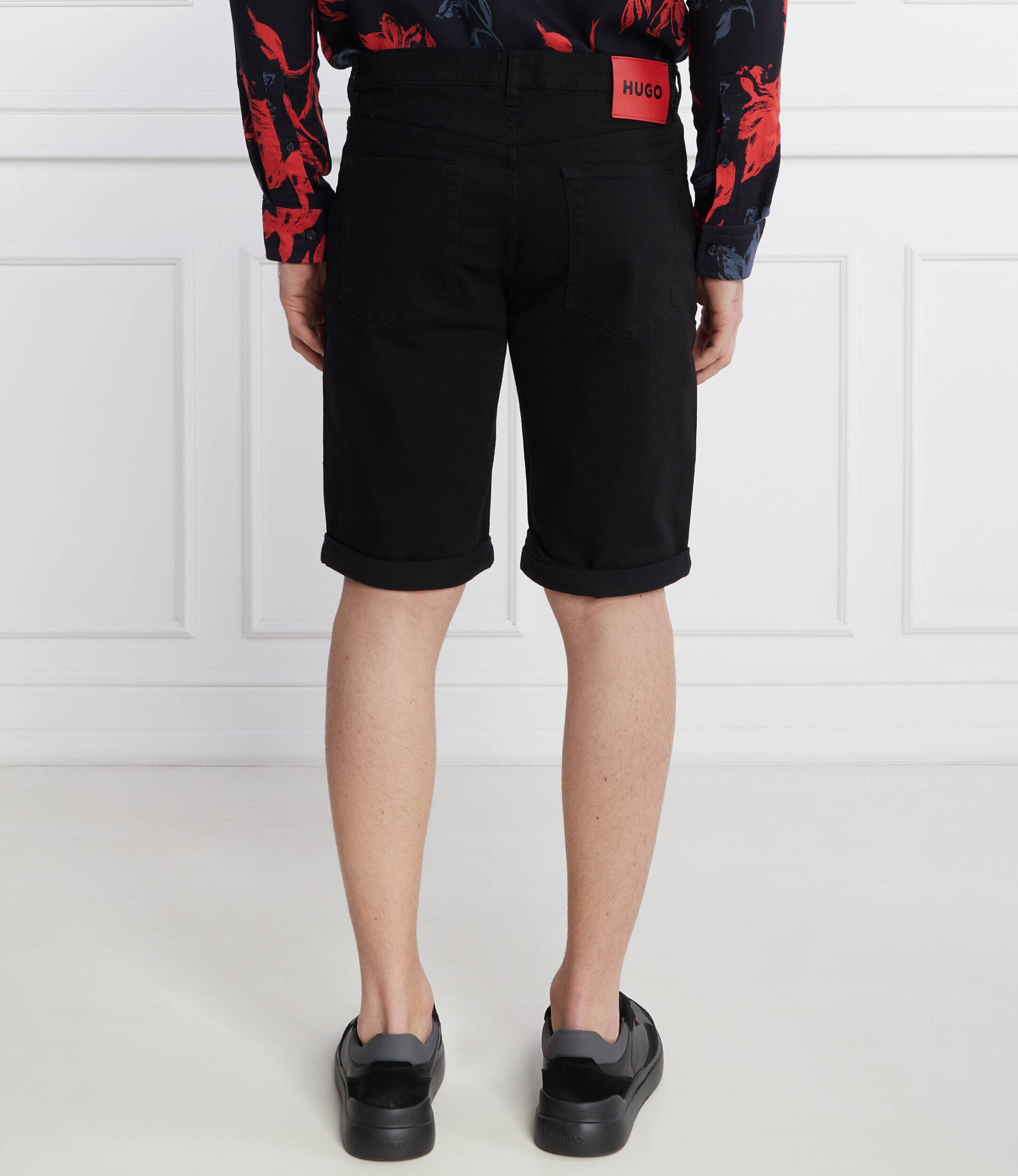 HUGO Pantaloni scurți | Tapered | denim