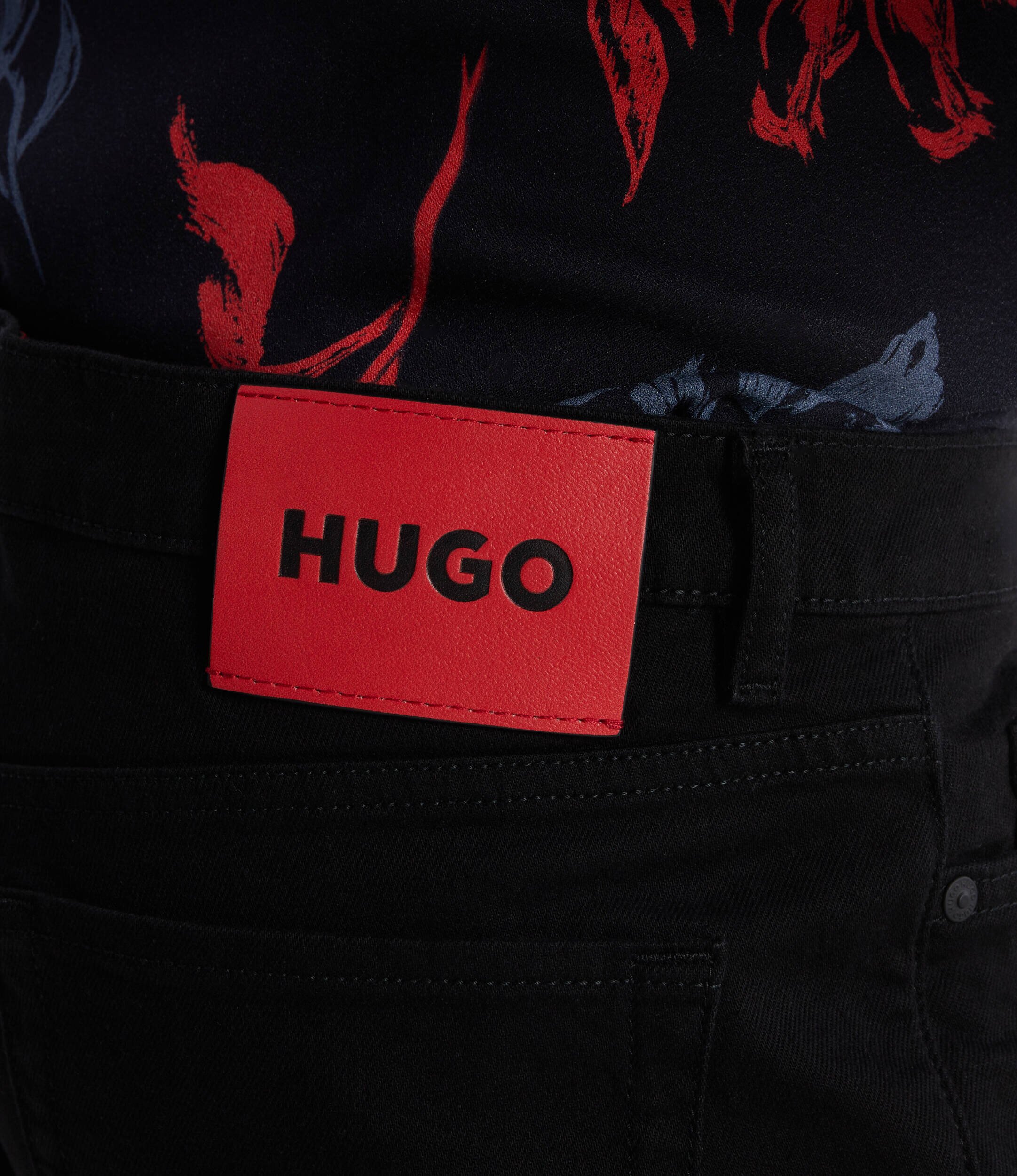 HUGO Pantaloni scurți | Tapered | denim