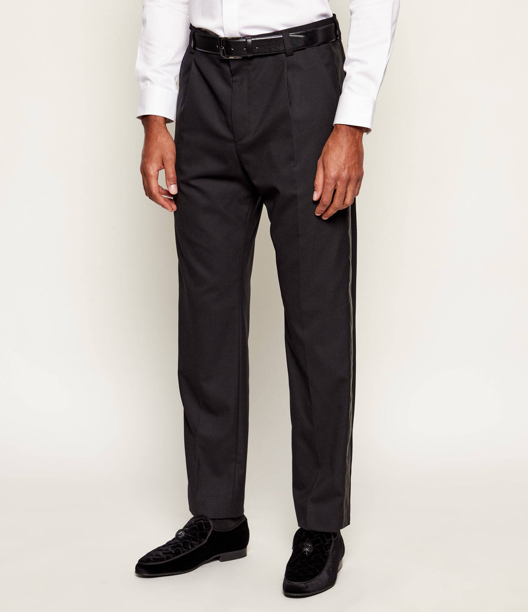 HUGO Pantaloni Teagan254E1X | Modern fit cu adaos de lână