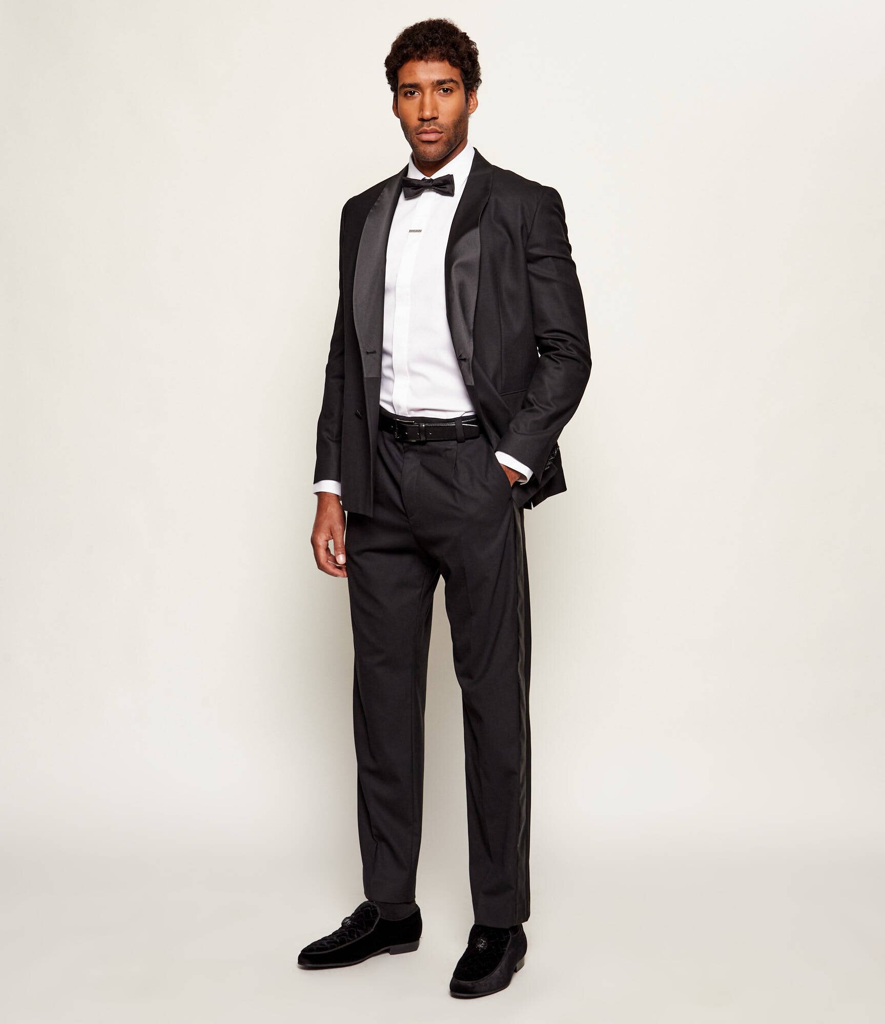 HUGO Pantaloni Teagan254E1X | Modern fit cu adaos de lână