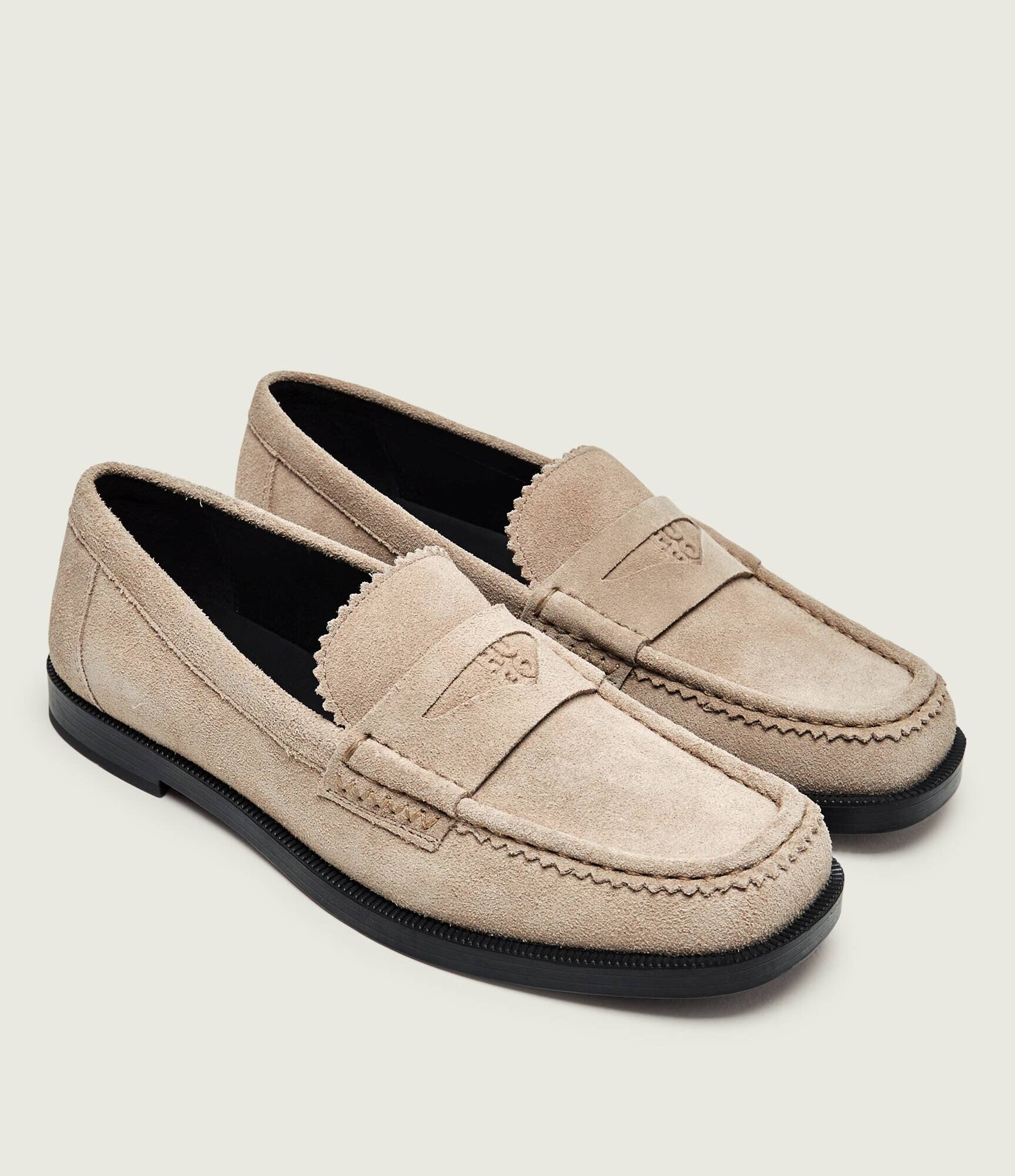 HUGO Pantofi loafer Liora | piele întoarsă