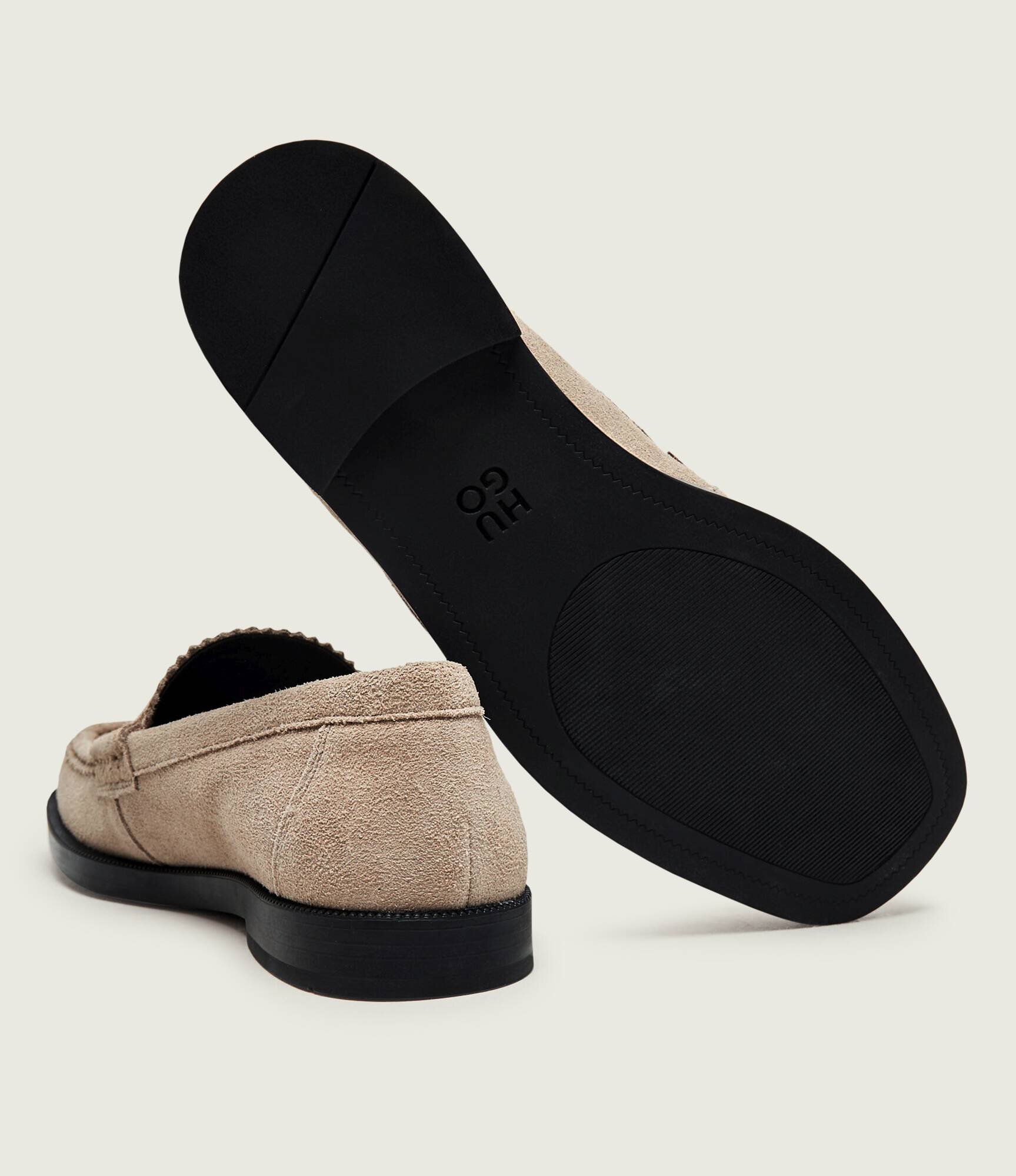 HUGO Pantofi loafer Liora | piele întoarsă
