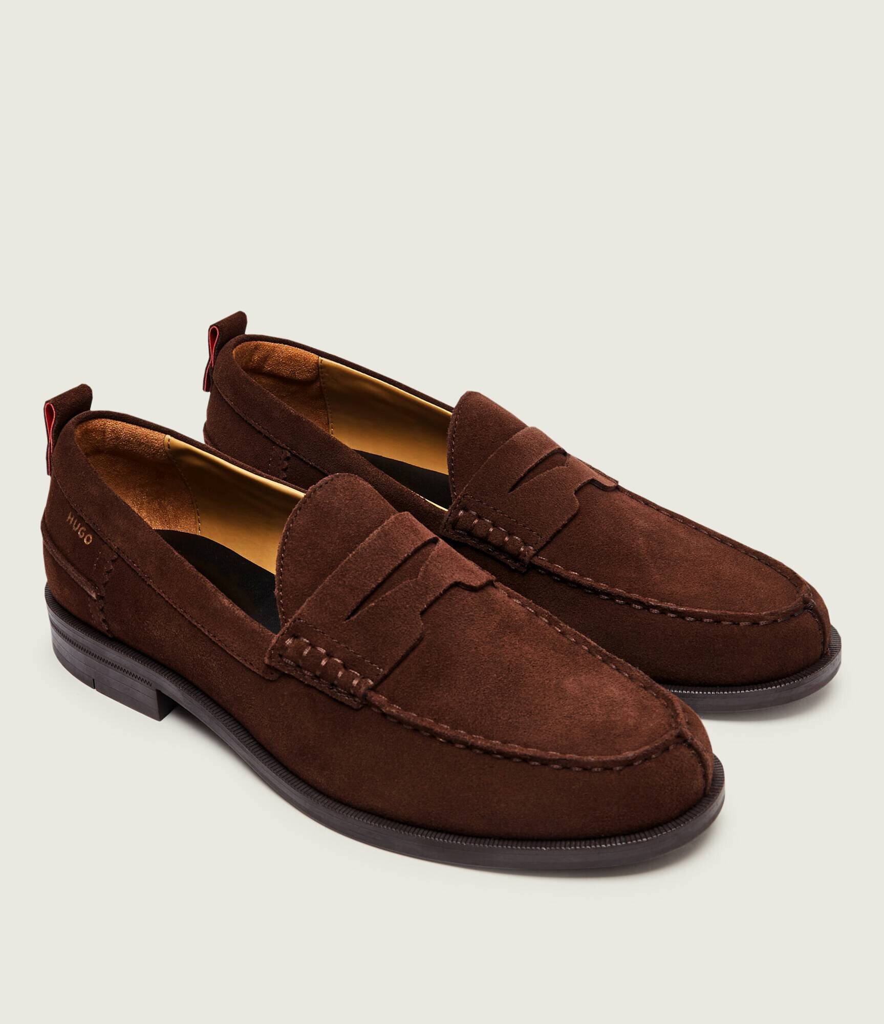 HUGO Pantofi loafer Varian_loaf_sdzz | piele întoarsă