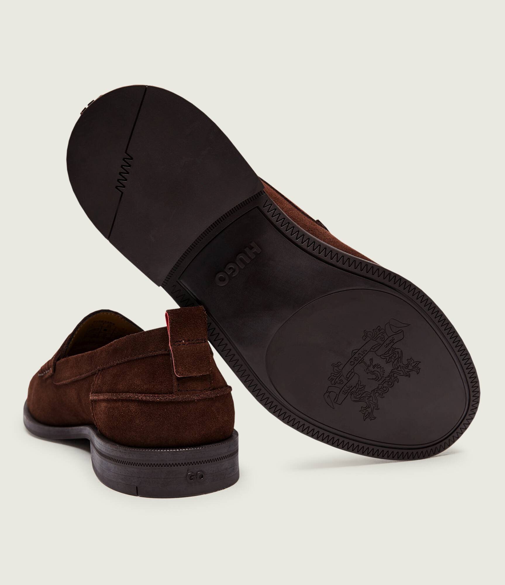 HUGO Pantofi loafer Varian_loaf_sdzz | piele întoarsă