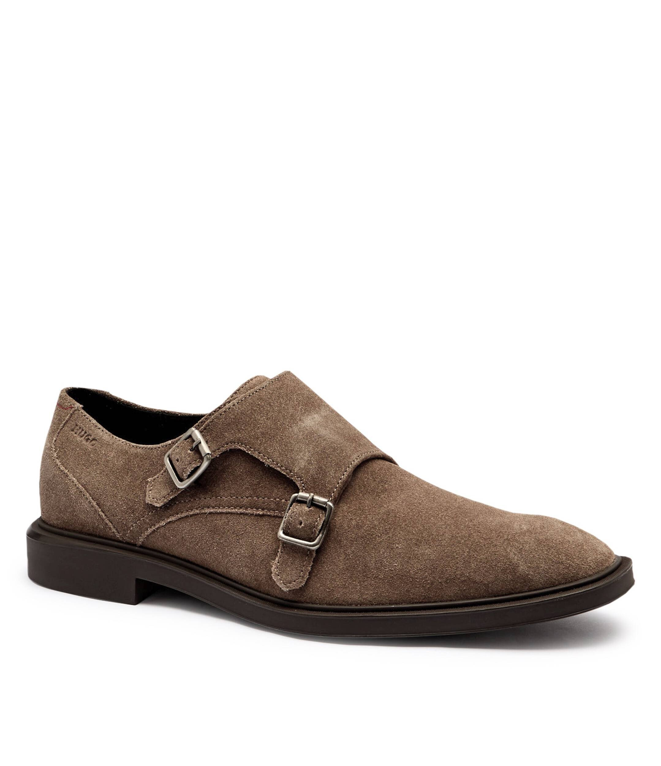HUGO Pantofi monk Gryff | piele întoarsă