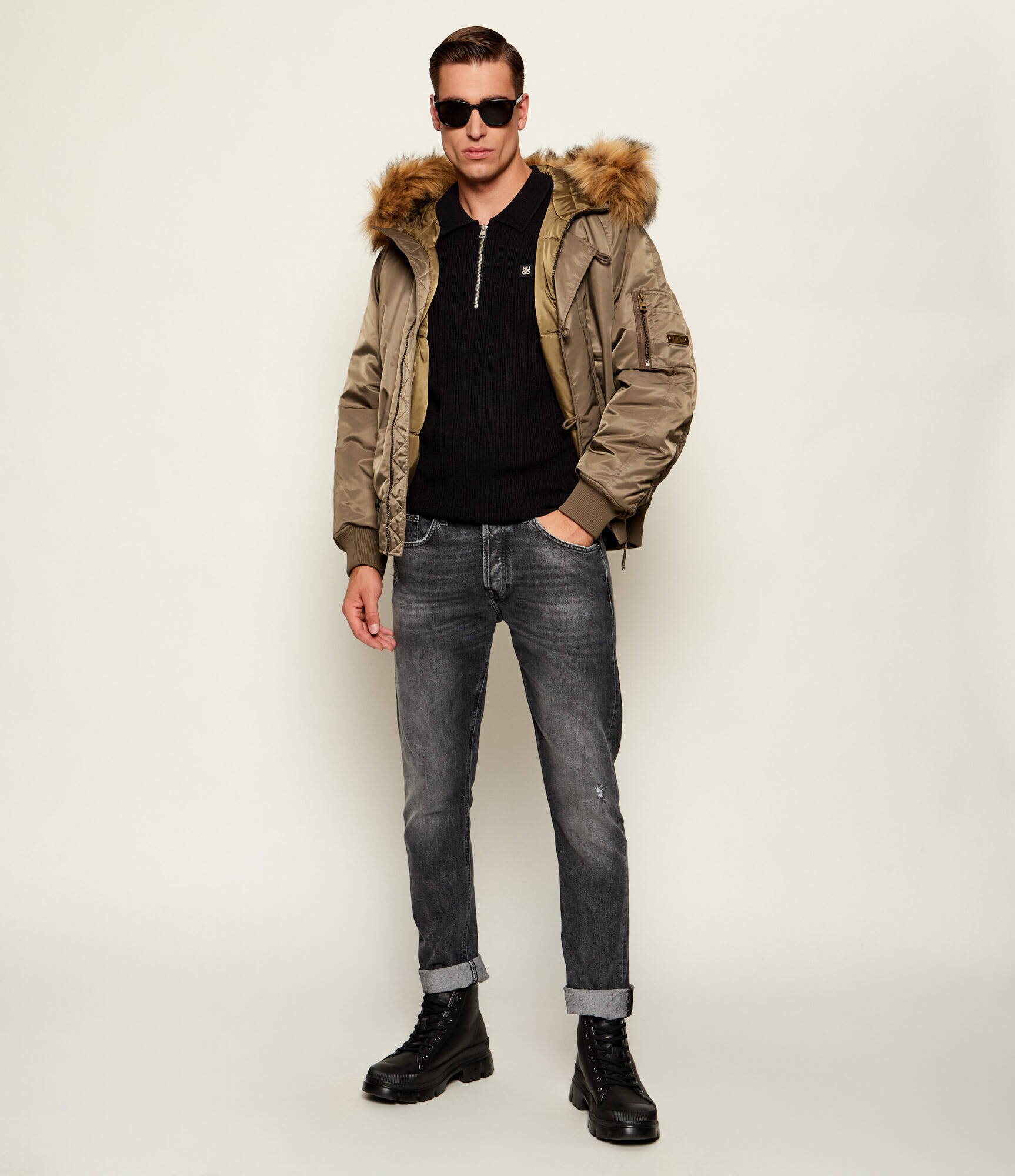 HUGO Pulover Sastoro | regular fit cu adaos de lână
