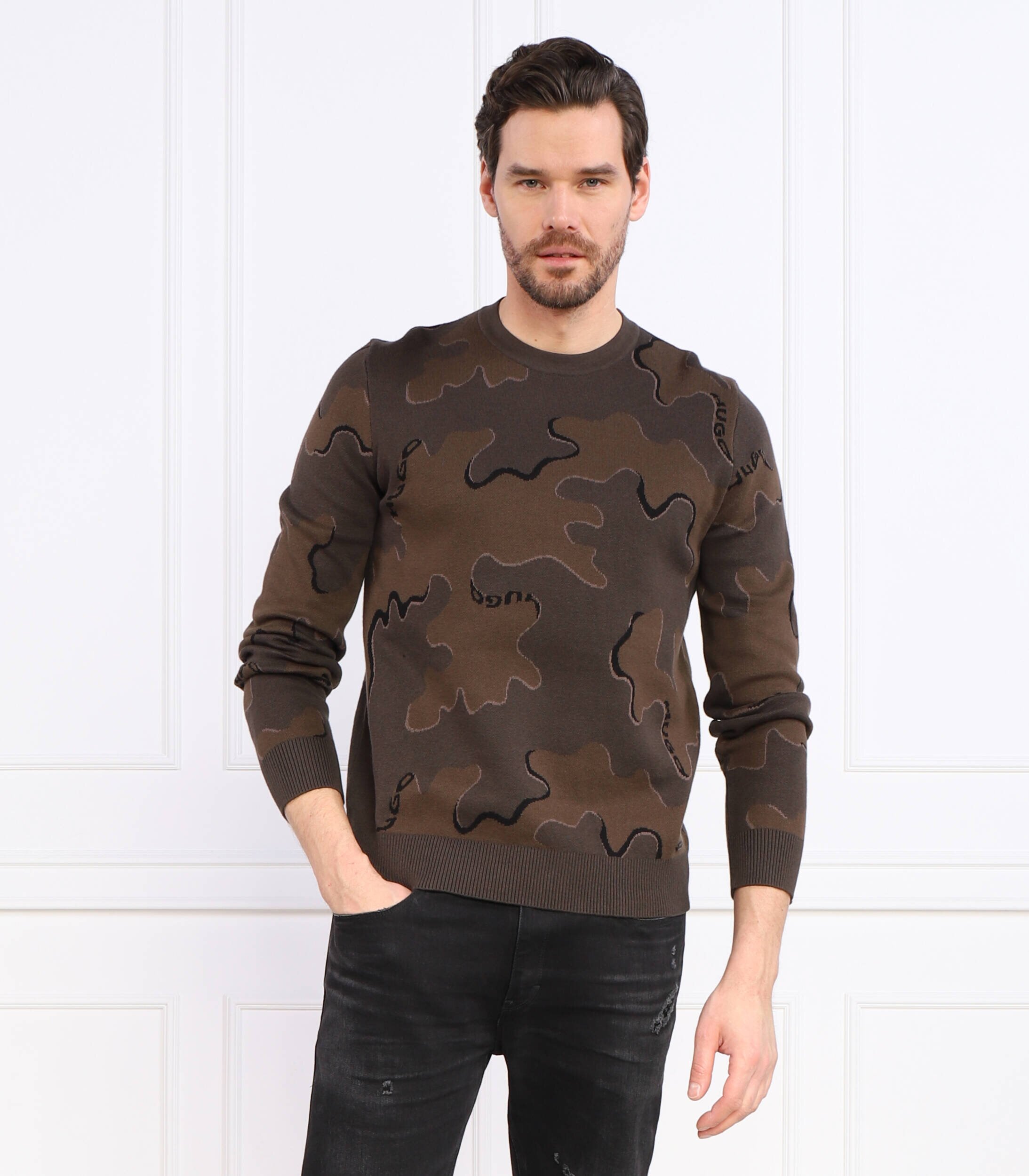 HUGO Pulover Scubo | Regular Fit cu adaos de lână