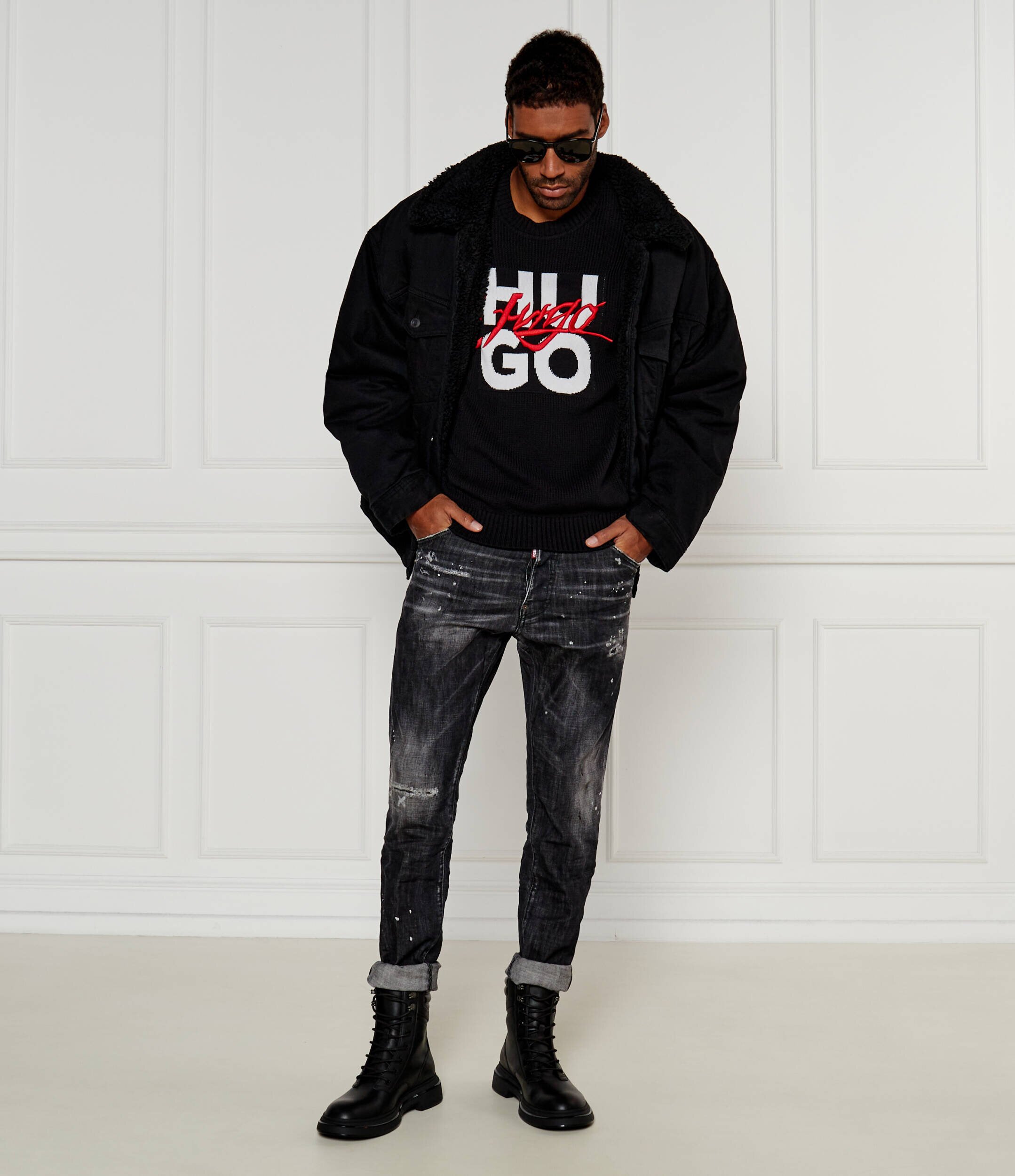 HUGO Pulover Semou | Loose fit
