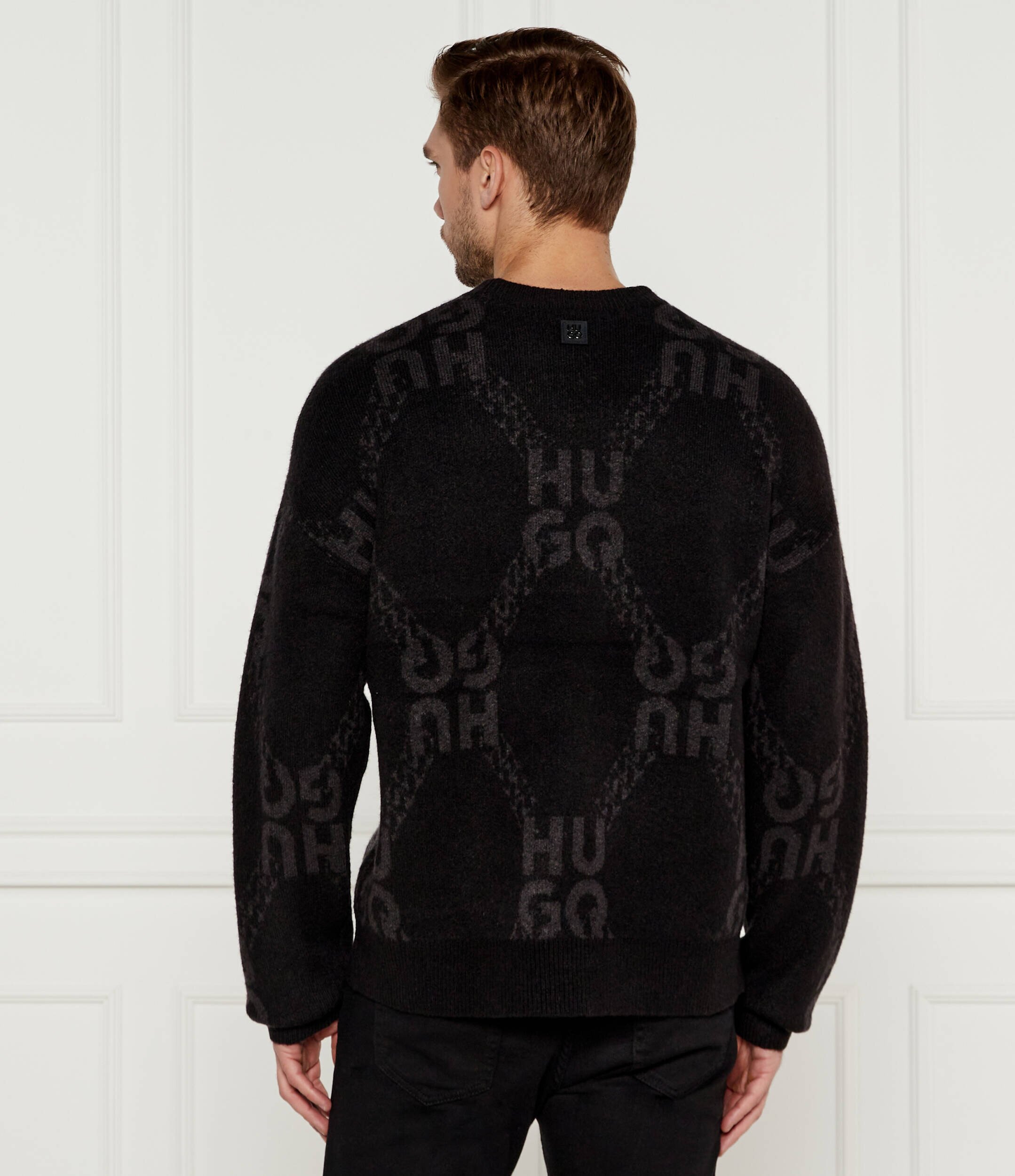HUGO Pulover Shain | Regular Fit cu adaos de lână