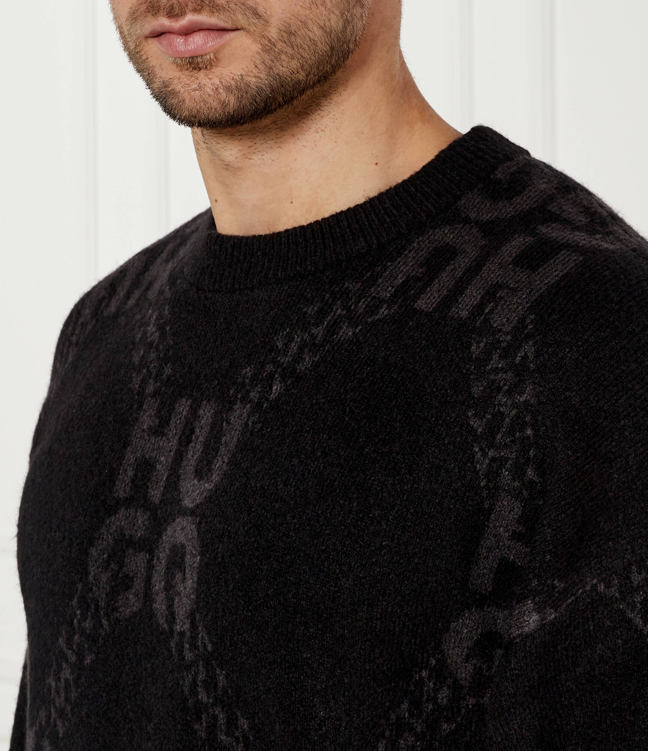 HUGO Pulover Shain | Regular Fit cu adaos de lână