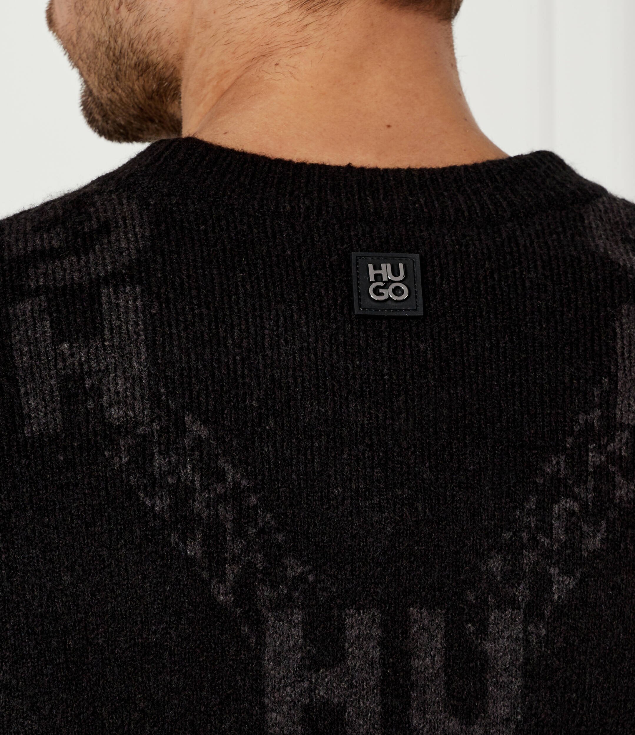 HUGO Pulover Shain | Regular Fit cu adaos de lână