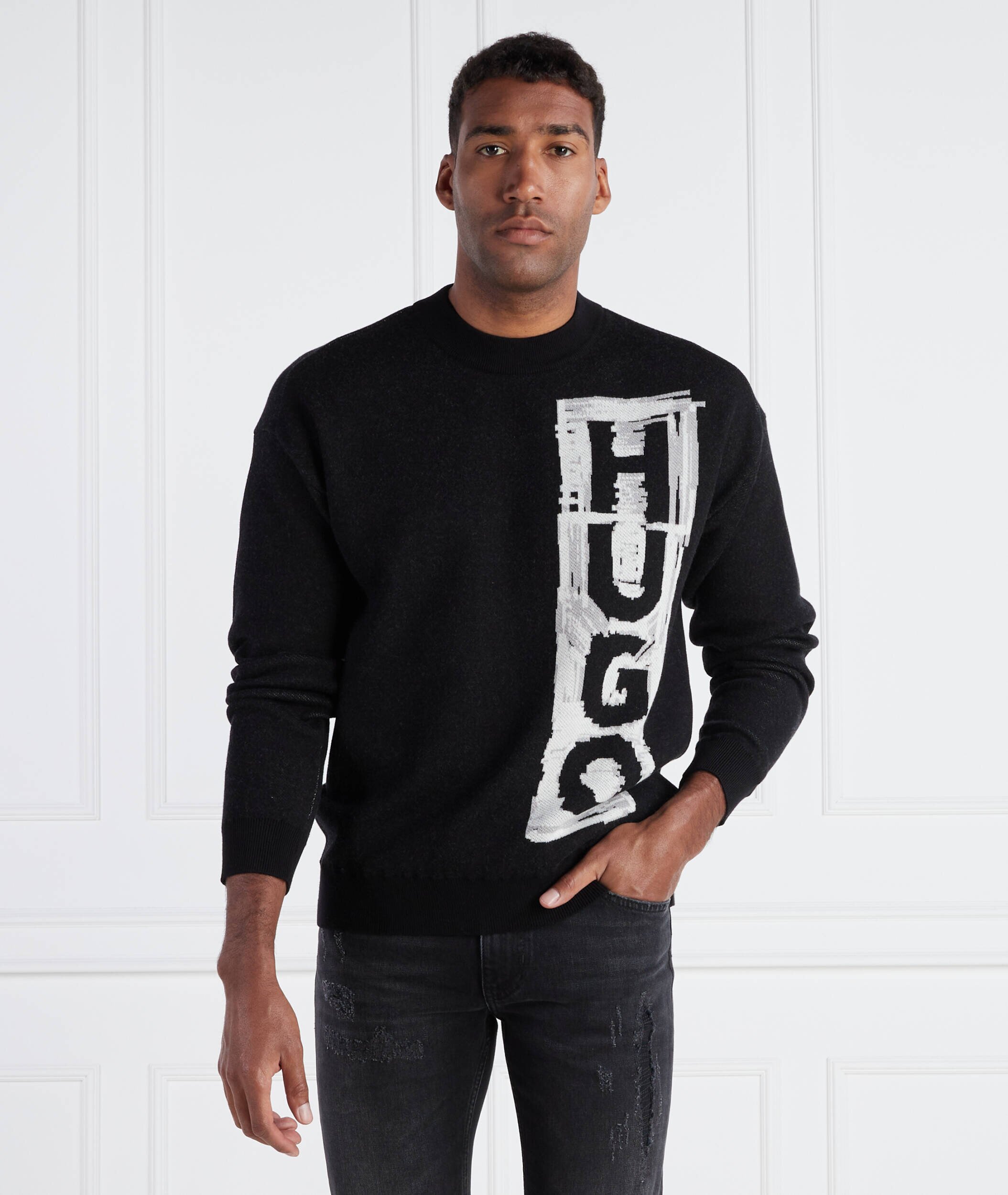 HUGO Pulover Soh | Regular Fit cu adaos de lână