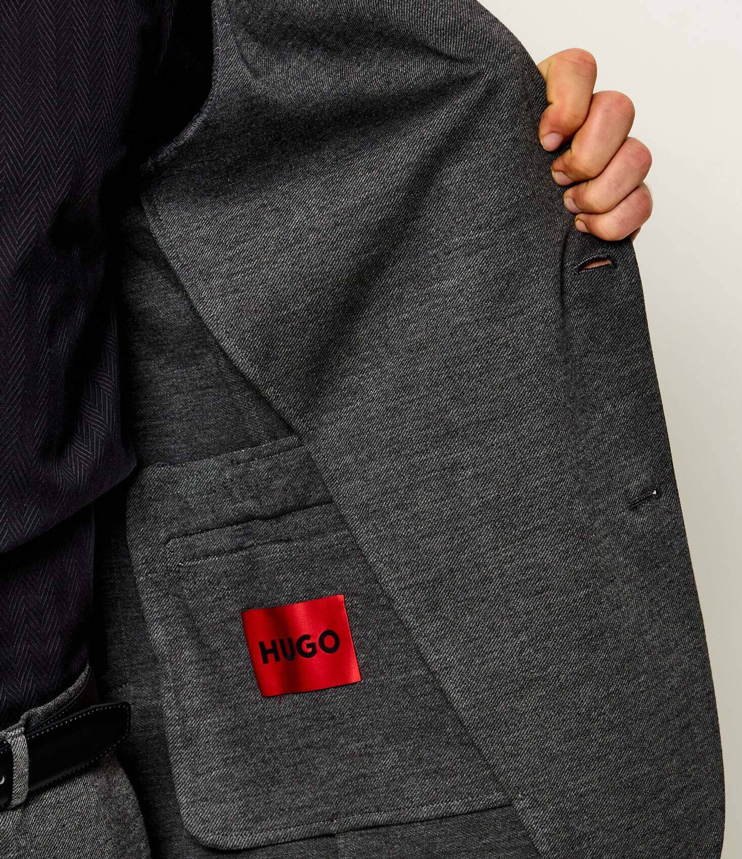 HUGO Sacou Anton263X-H | Extra slim fit cu adaos de lână