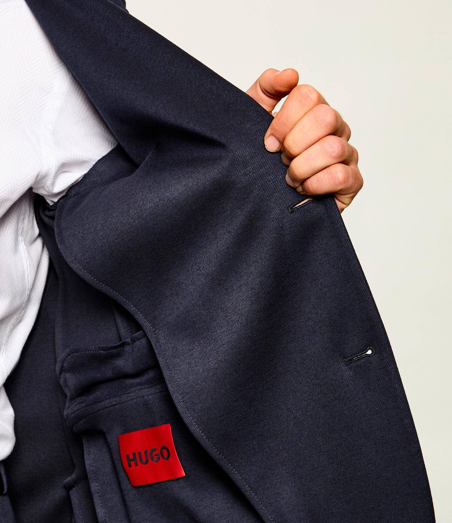 HUGO Sacou Anton263X-H | Extra slim fit cu adaos de lână
