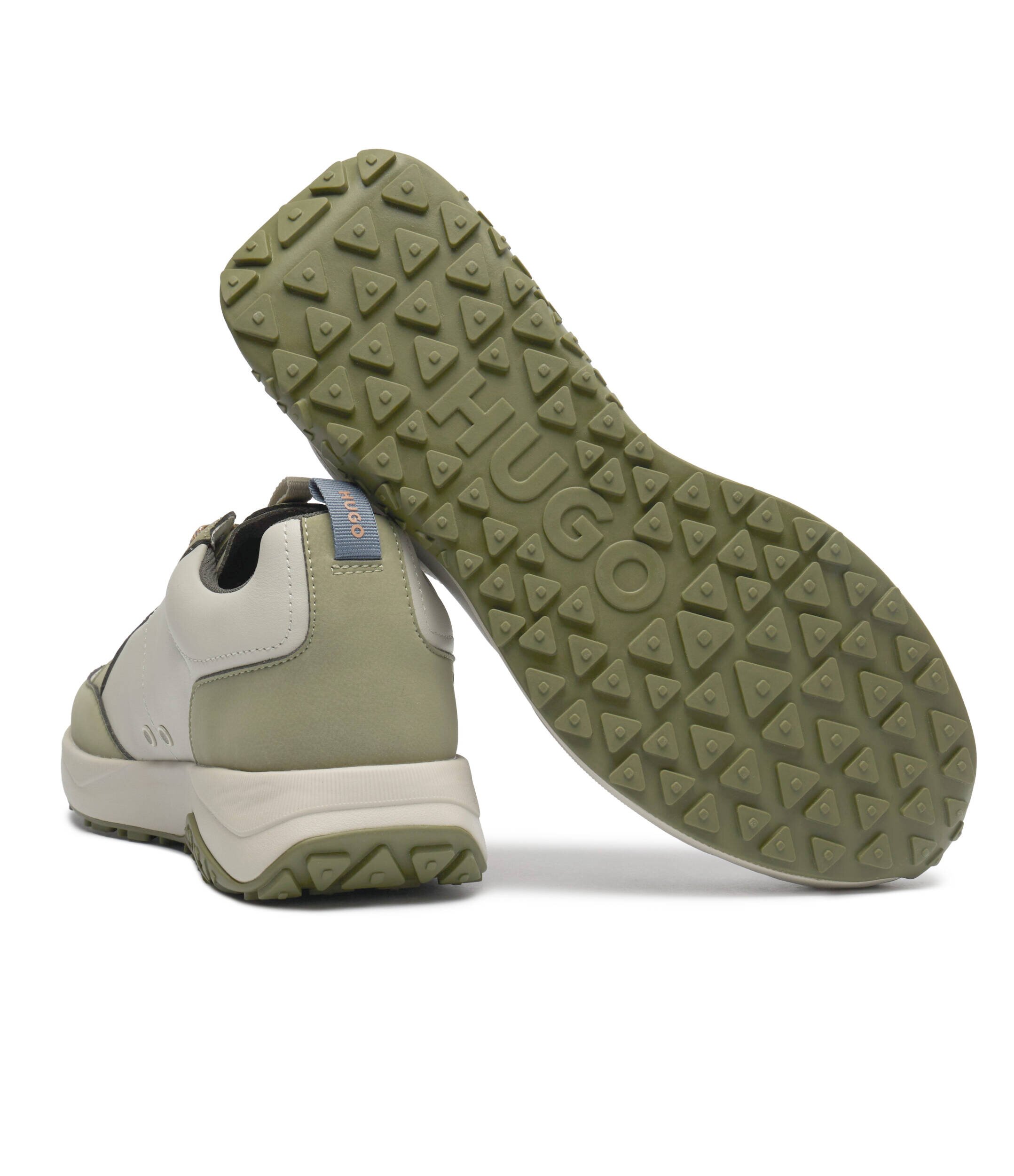 HUGO Sneakers cu adaos de piele