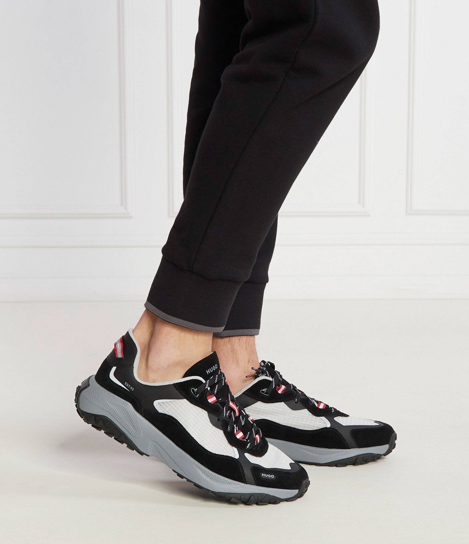 HUGO Sneakers GO1ST_dbth cu adaos de piele
