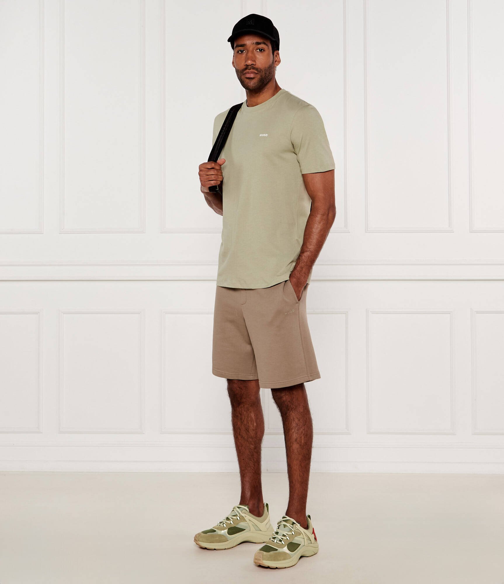 HUGO Sneakers GO2_merp cu adaos de piele