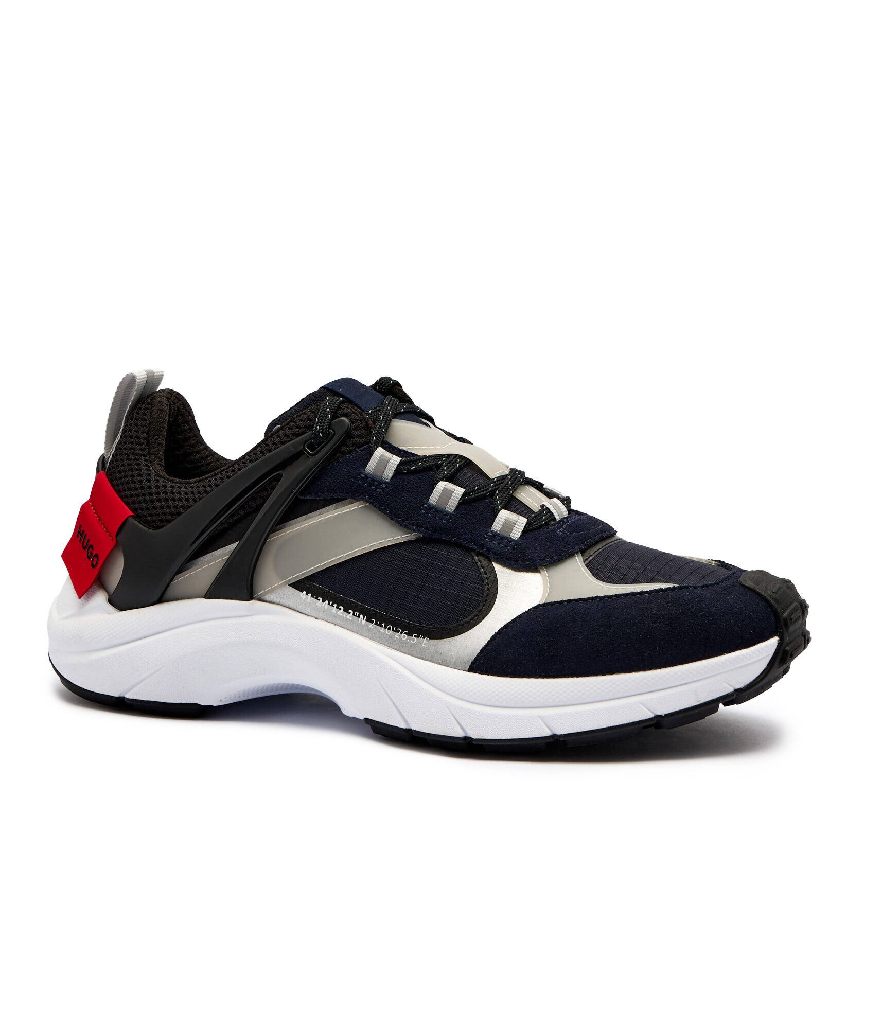 HUGO Sneakers GO2_merp cu adaos de piele