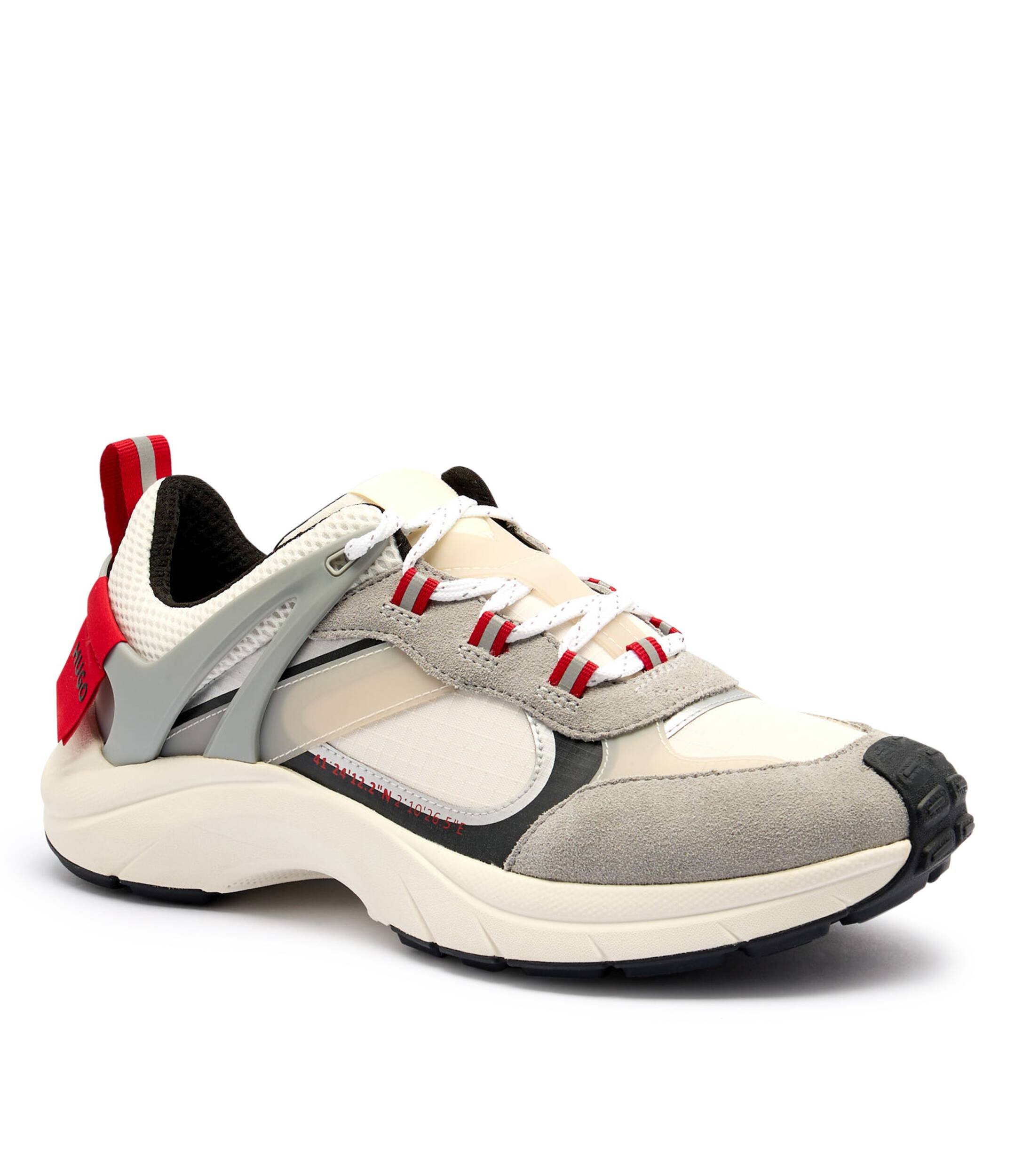 HUGO Sneakers GO2_merp cu adaos de piele