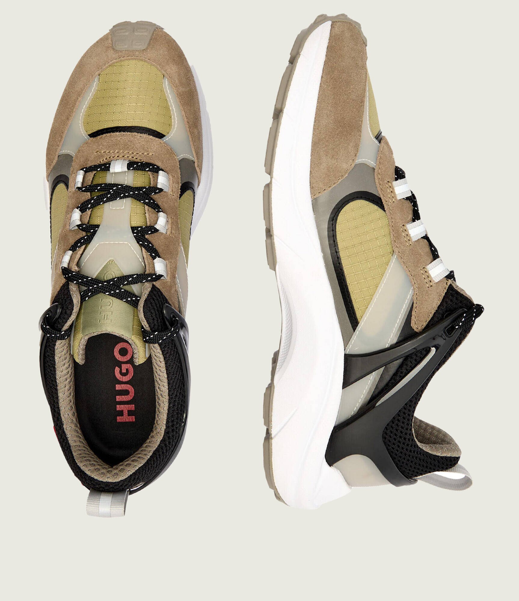 HUGO Sneakers GO2_merp cu adaos de piele