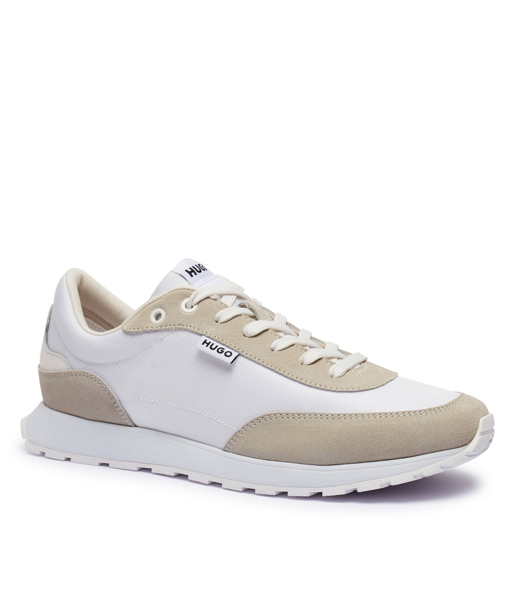 HUGO Sneakers Icelin_Runn_rnsd cu adaos de piele