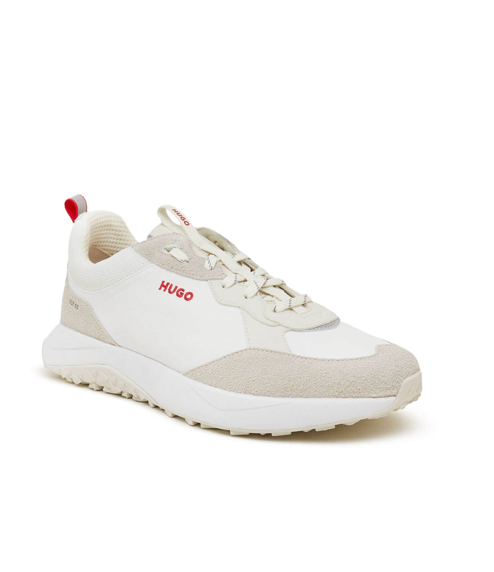 HUGO Sneakers Kane_Runn_cdcv cu adaos de piele