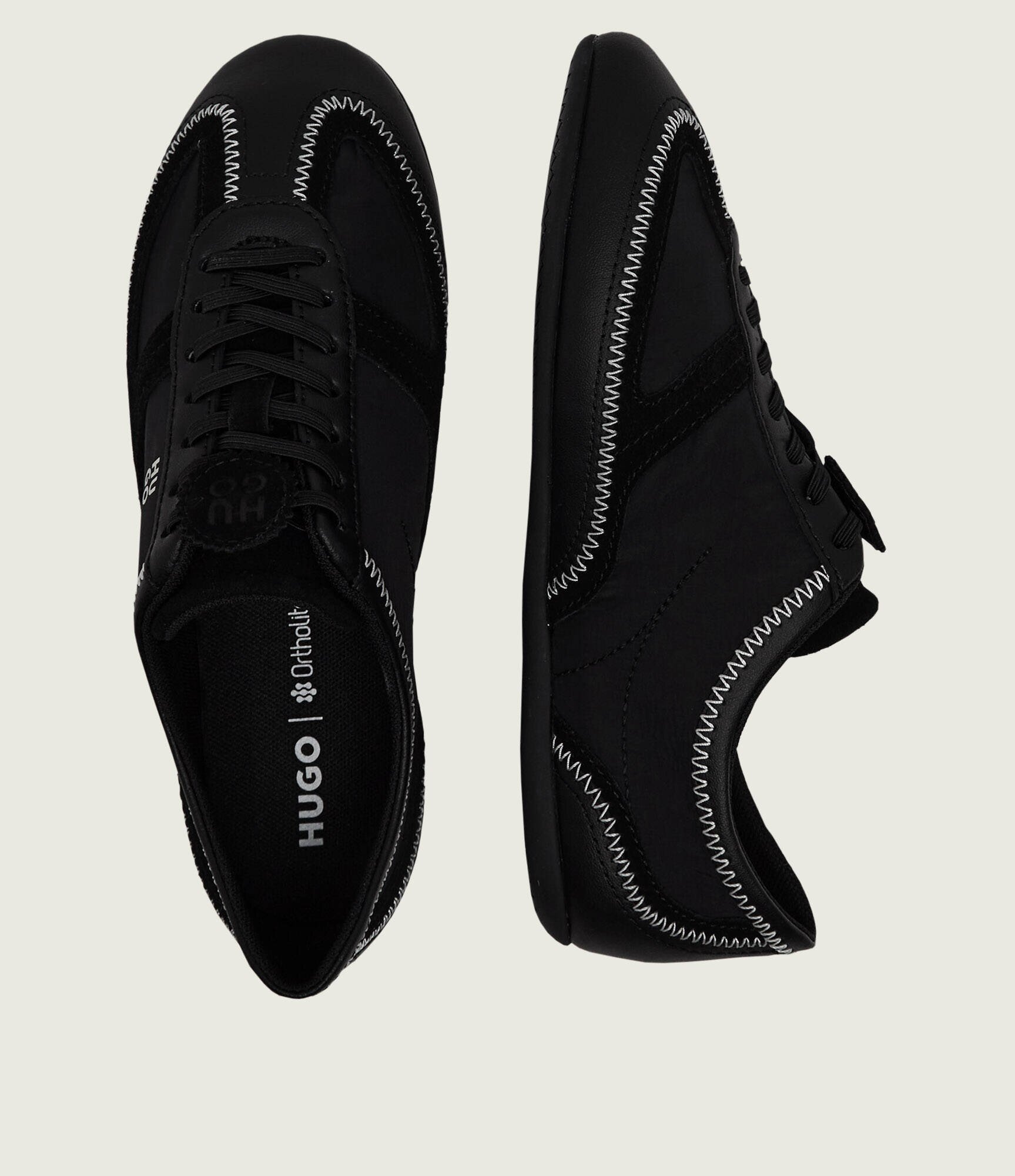 HUGO Sneakers Mystie_Lowp_nyaltel | piele întoarsă