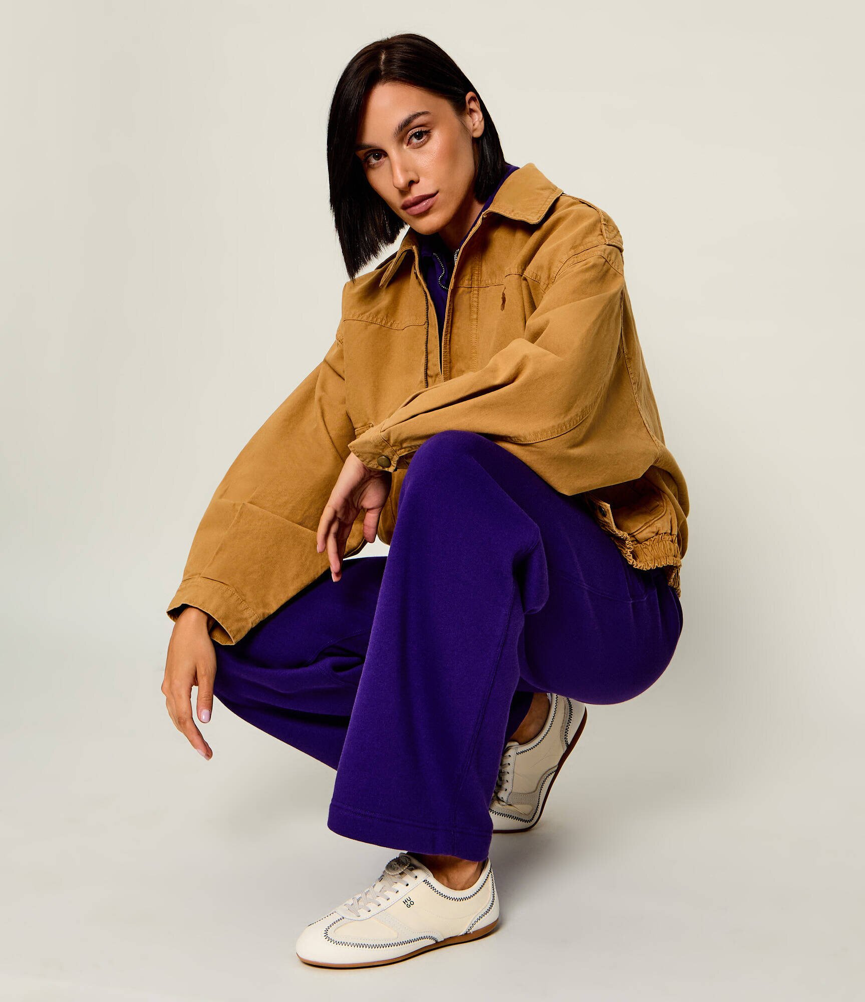 HUGO Sneakers Mystie_Lowp_nyaltel | piele întoarsă